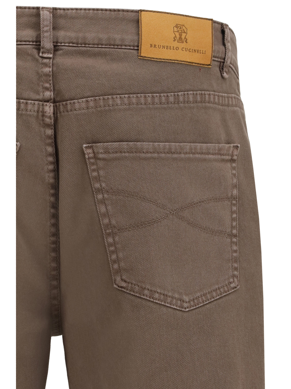 Brunello Cucinelli Jeans with turn-up hem - Hazelnut