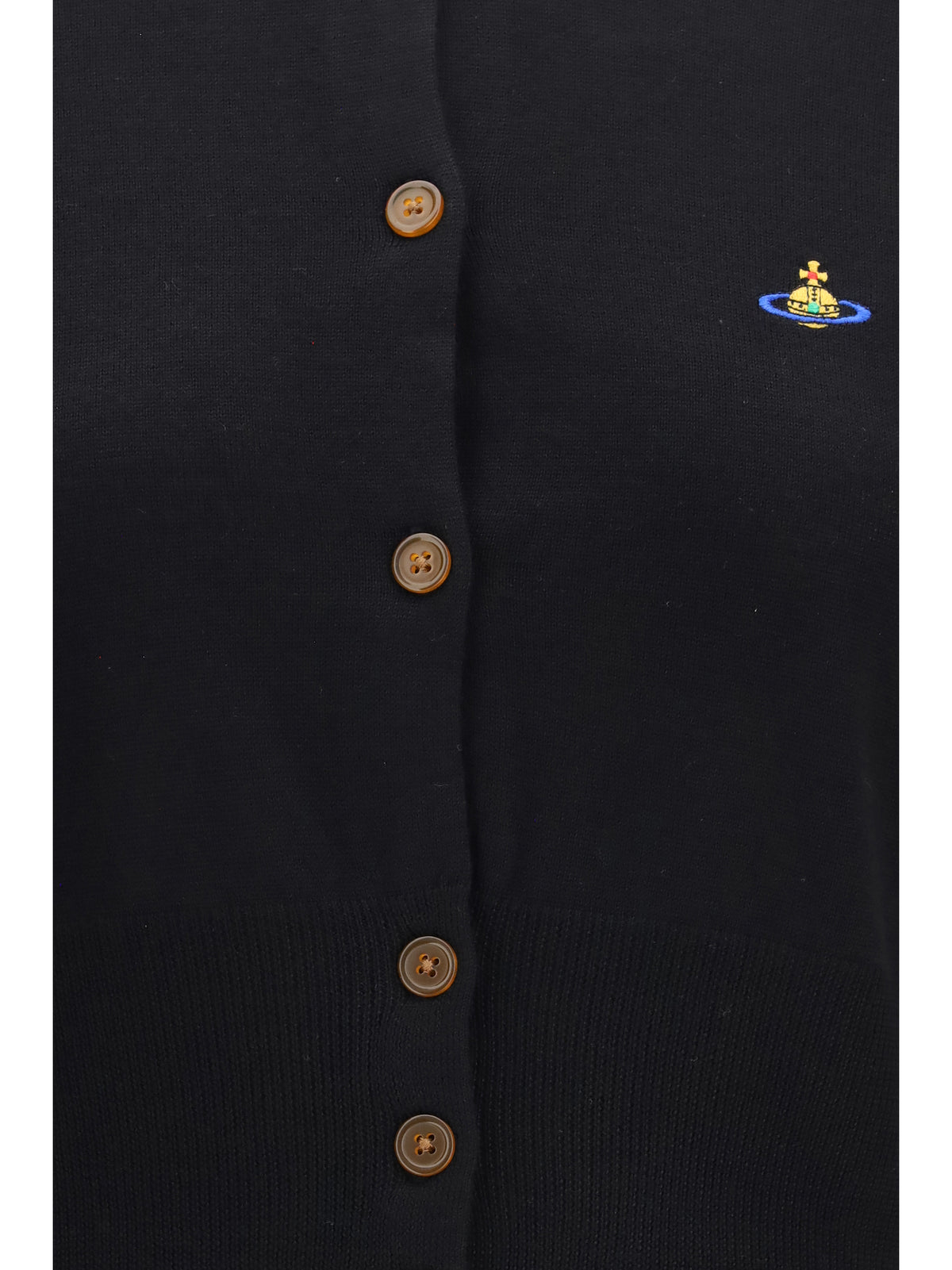 Vivienne Westwood Bea cropped wool Cardigan - Black