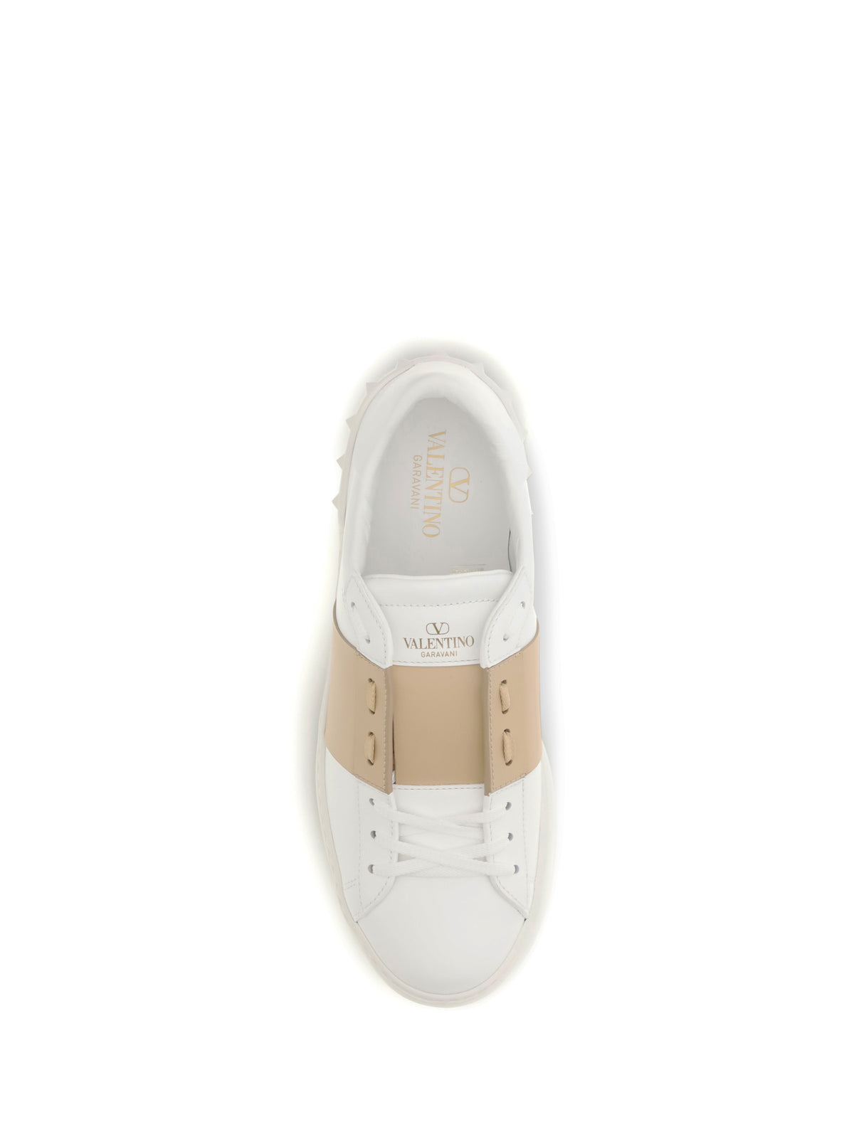 Valentino Garavani Open Sneakers - White/Sahara Beige/White
