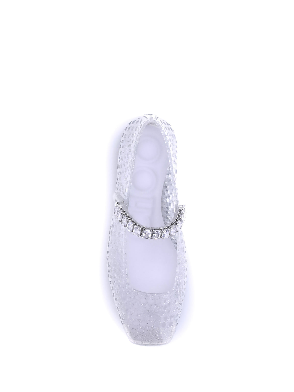 Jimmy Choo Jelly Ballerinas - Clear/Silver Mix/Crystal