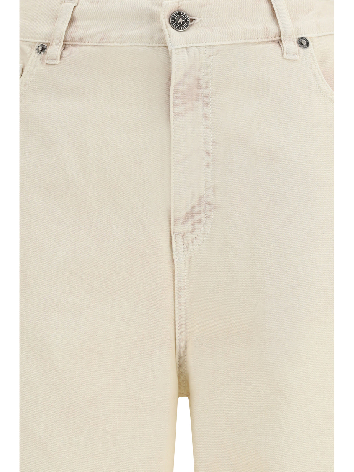 Golden Goose Wide-leg cotton denim Jeans - Yellow