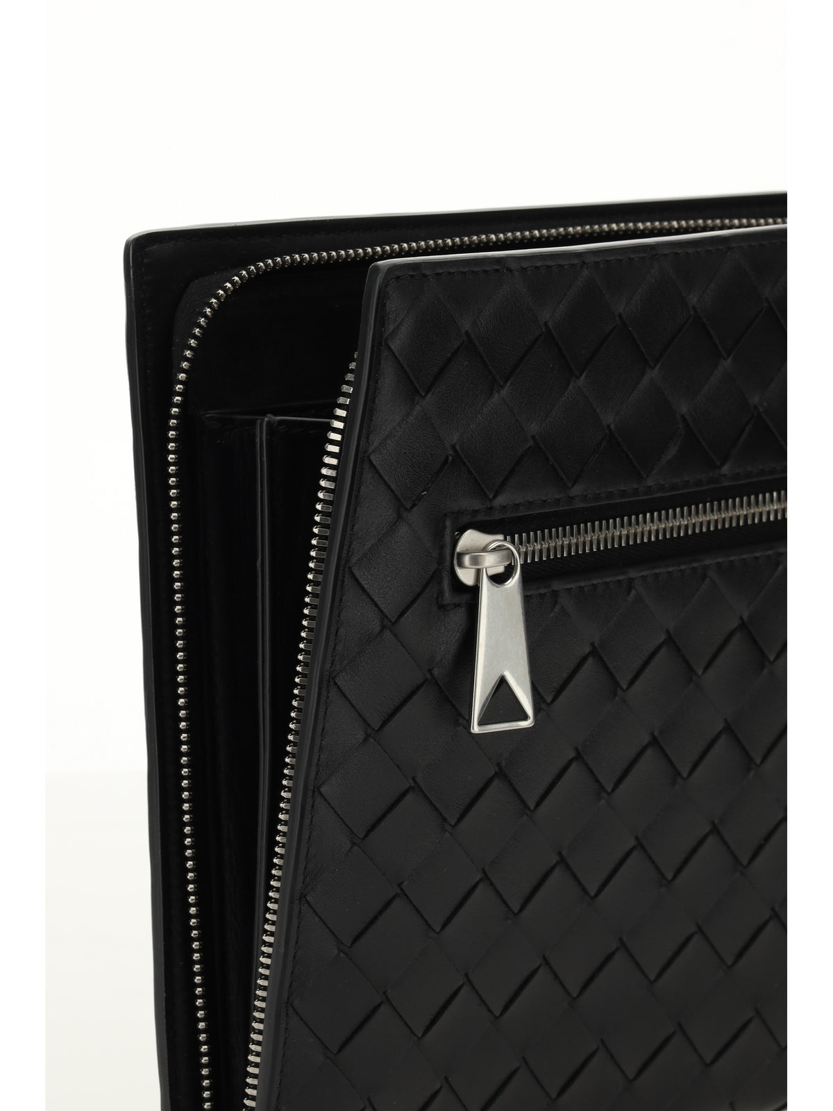Bottega Veneta Document Holder - Black-Silver