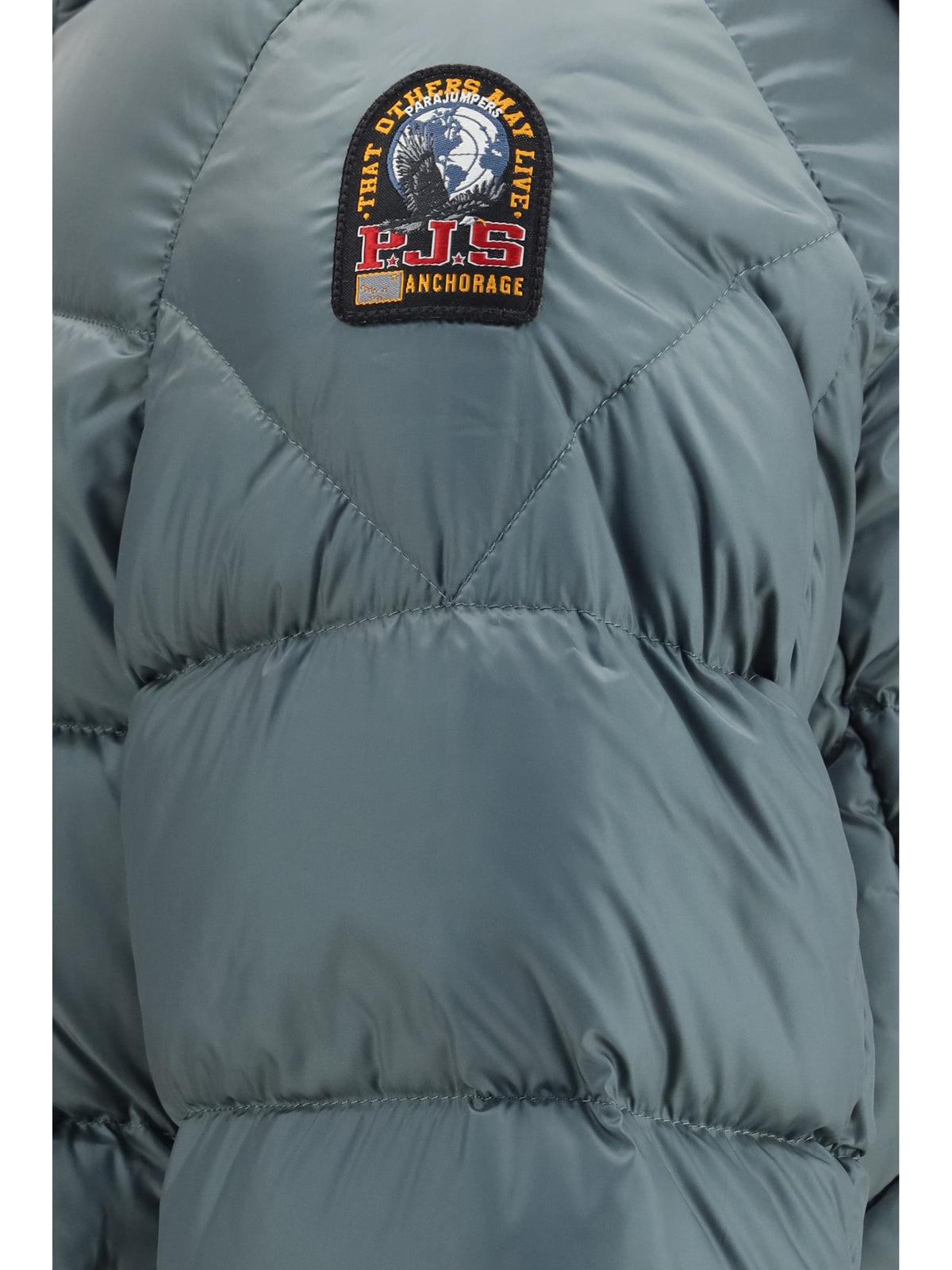 Parajumpers Puffer Jacket Pharrel with Hood - Green-Blue