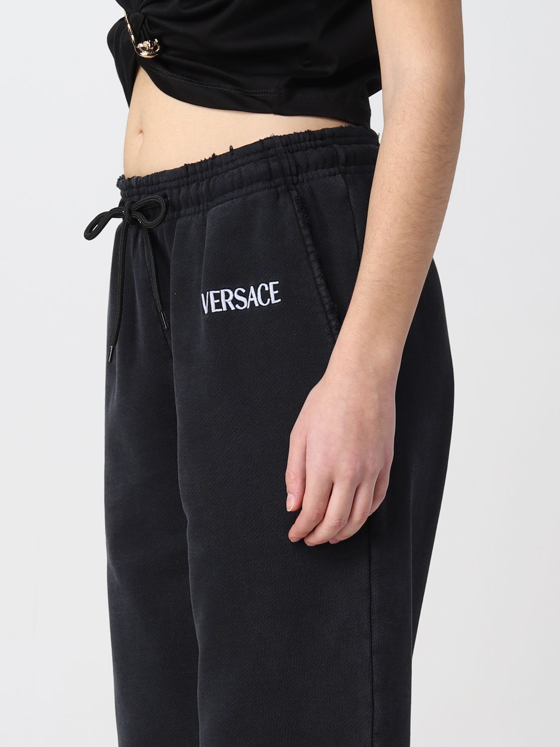 Versace Pants Woman Black