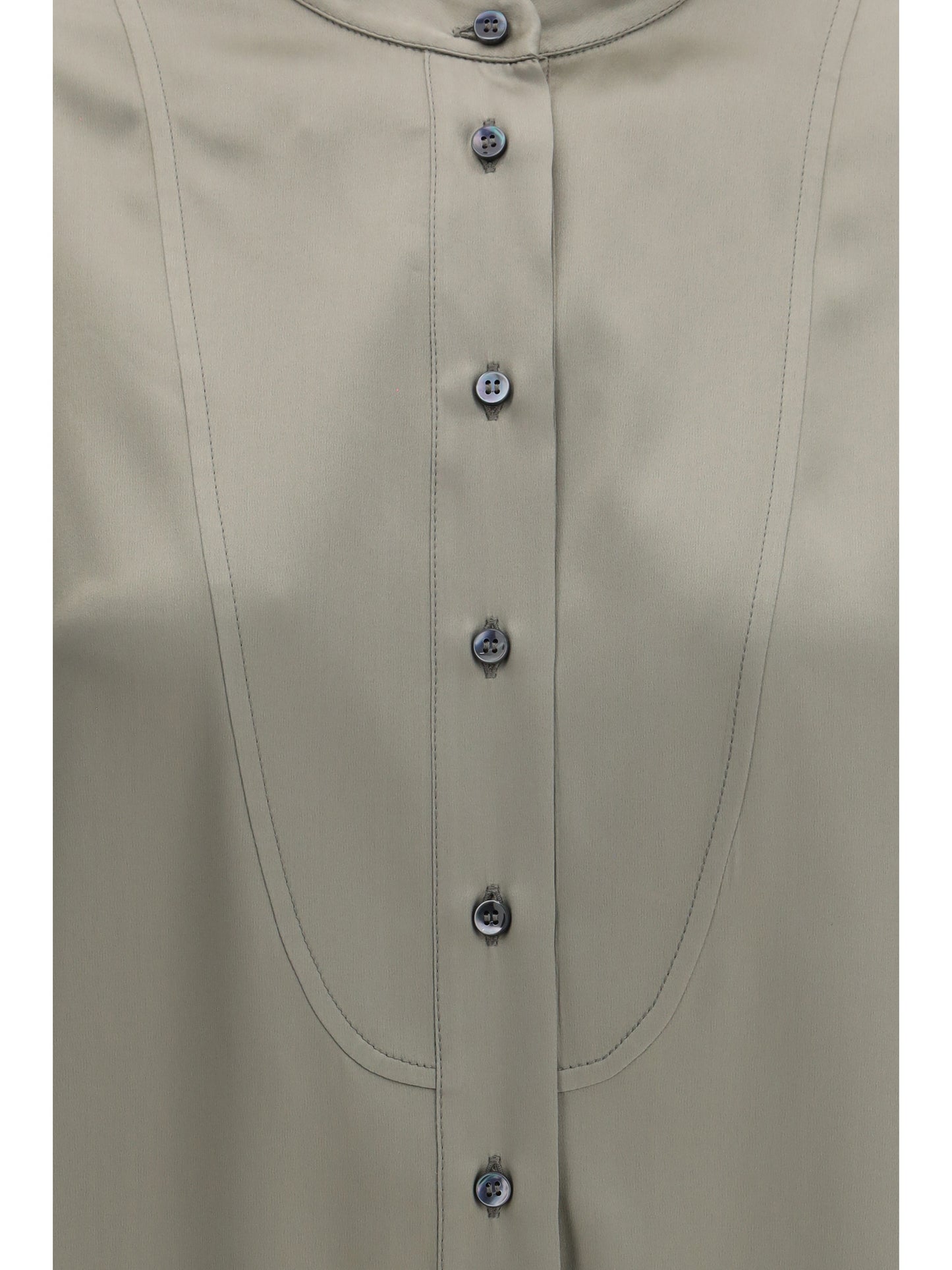 BRUNELLO CUCINELLI Silk Shirt with monili details