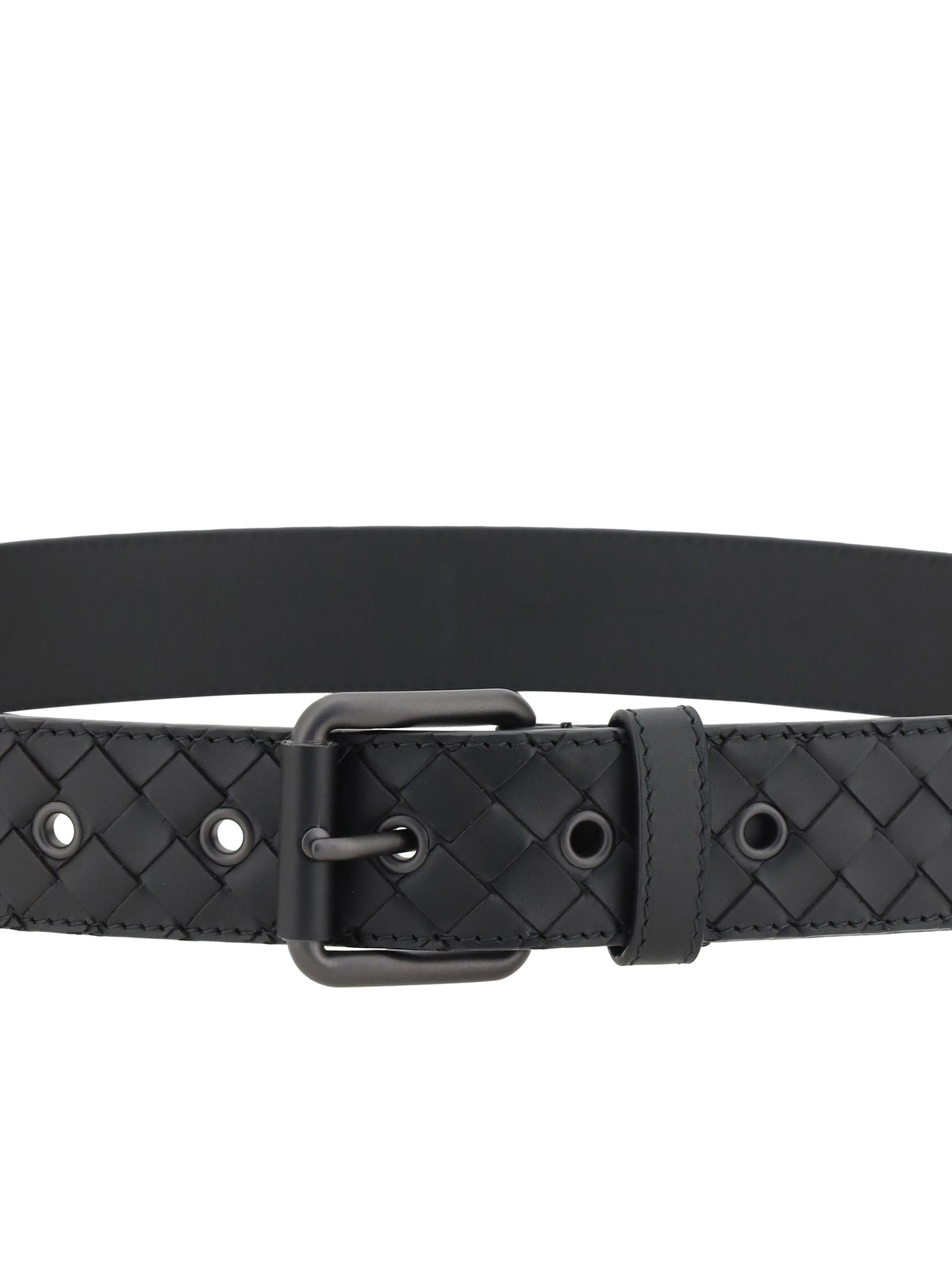Bottega Veneta Intrecciato Belt - Black
