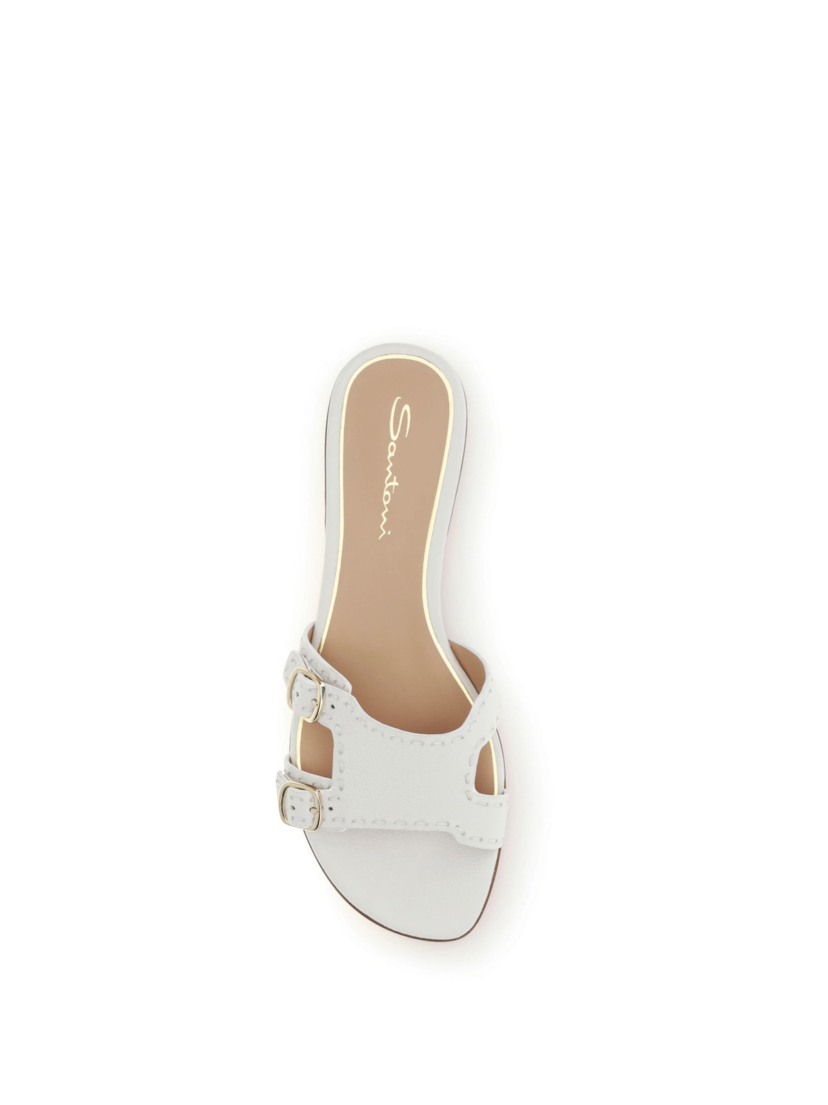 Santoni Low leather Sandals - White