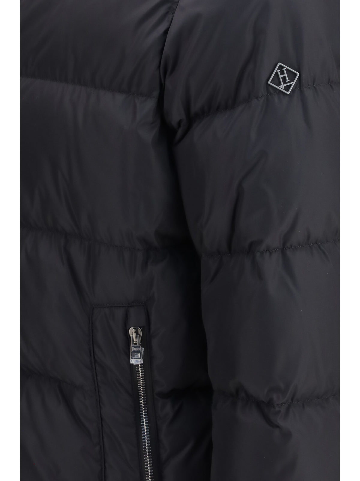 Herno Quilted Hooded Puffer Jacket - Black