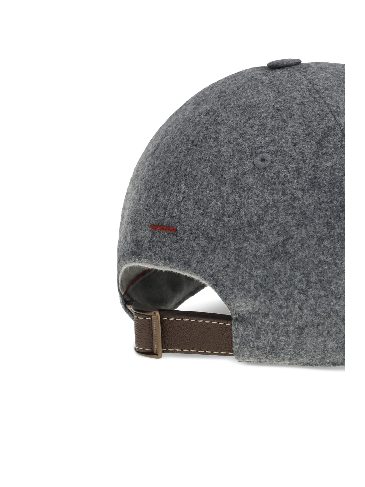 Brunello Cucinelli Logo Baseball Hat - Grey Medio+Brown