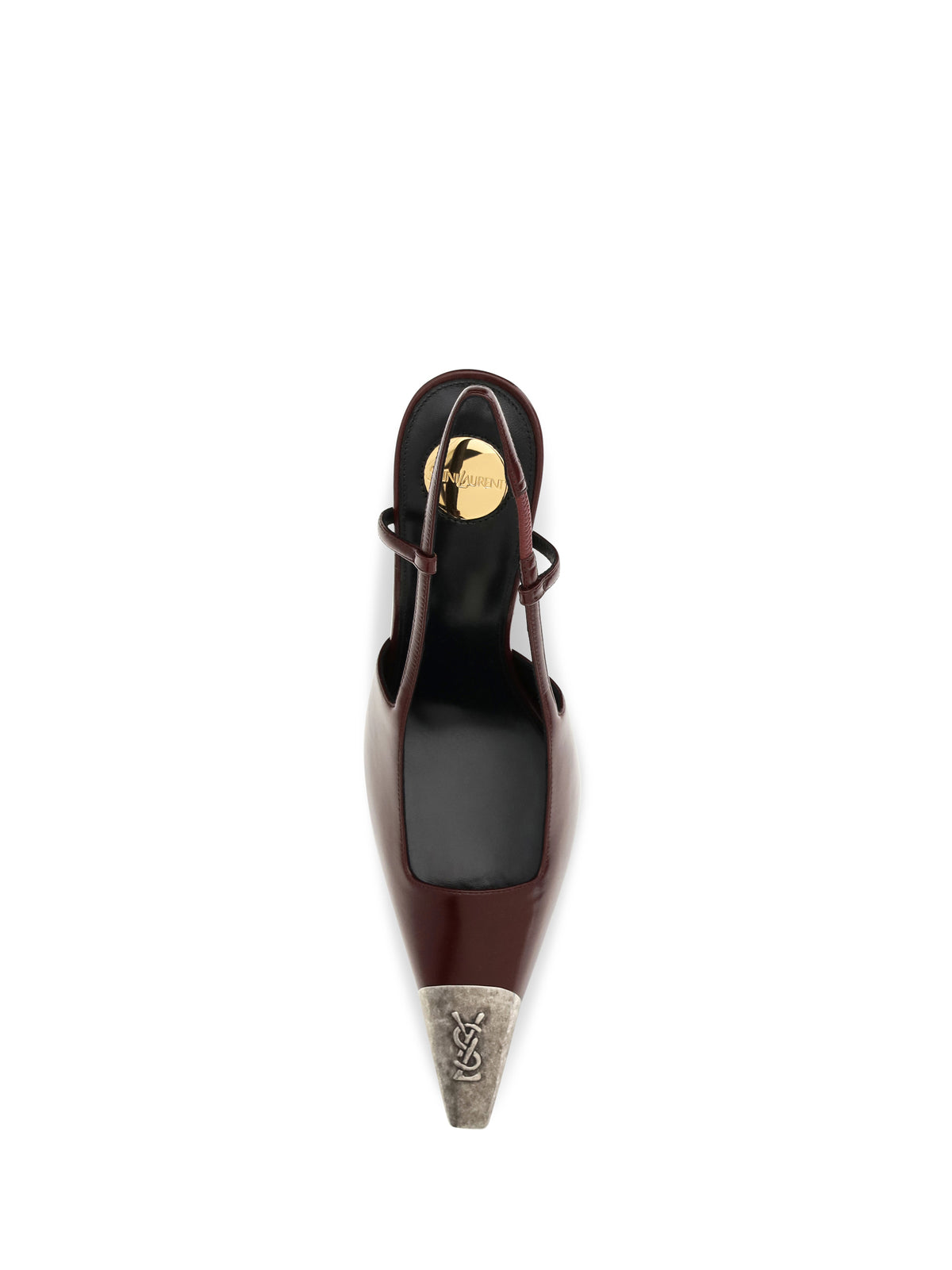 Saint Laurent Jeanne smooth leather Pumps - Vintage Burgundy/Vin