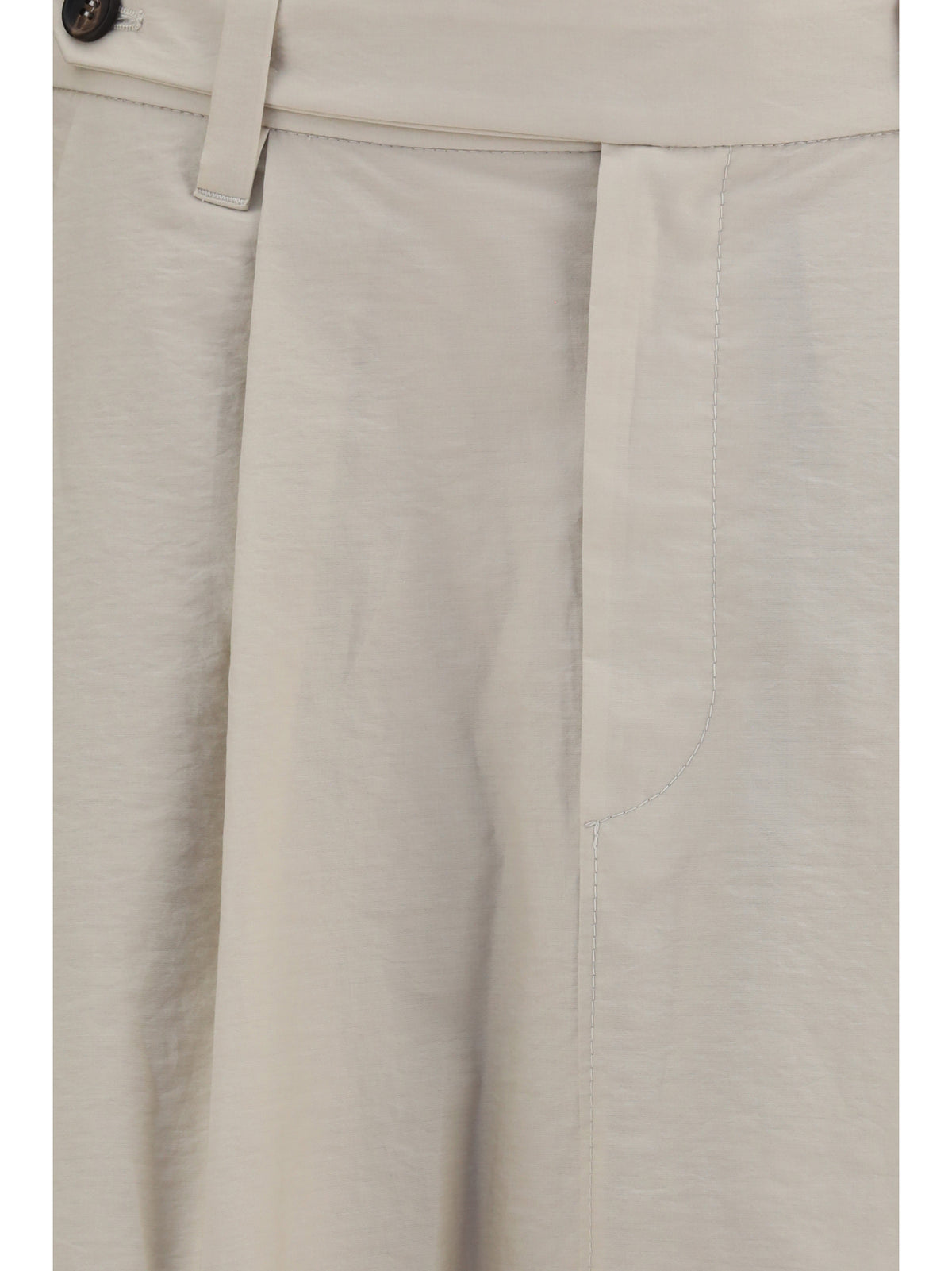 Brunello Cucinelli Cotton poplin Skirt with monili detail - Quarzo