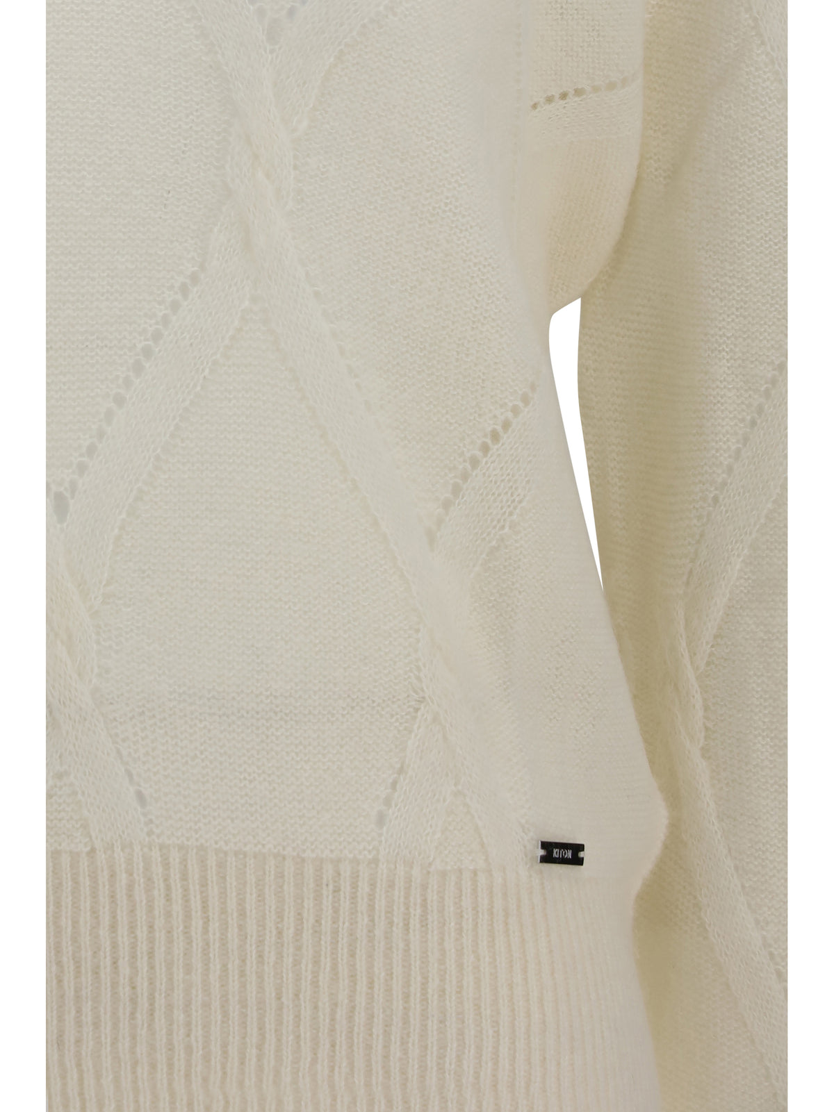 Kiton V neck Sweater - Cream