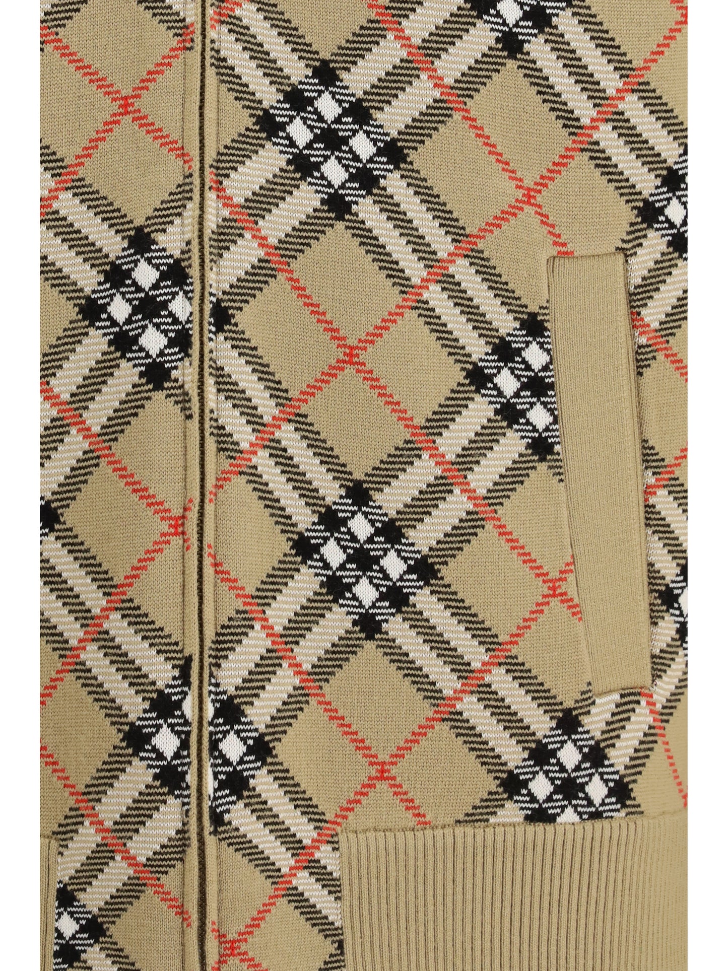 BURBERRY Vintage Check zip Cardigan