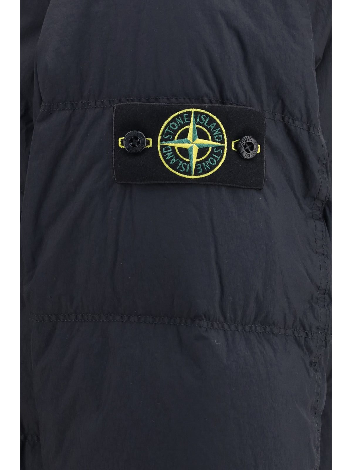 Stone Island Crinkle Reps NY Down Jacket - Navy Blue