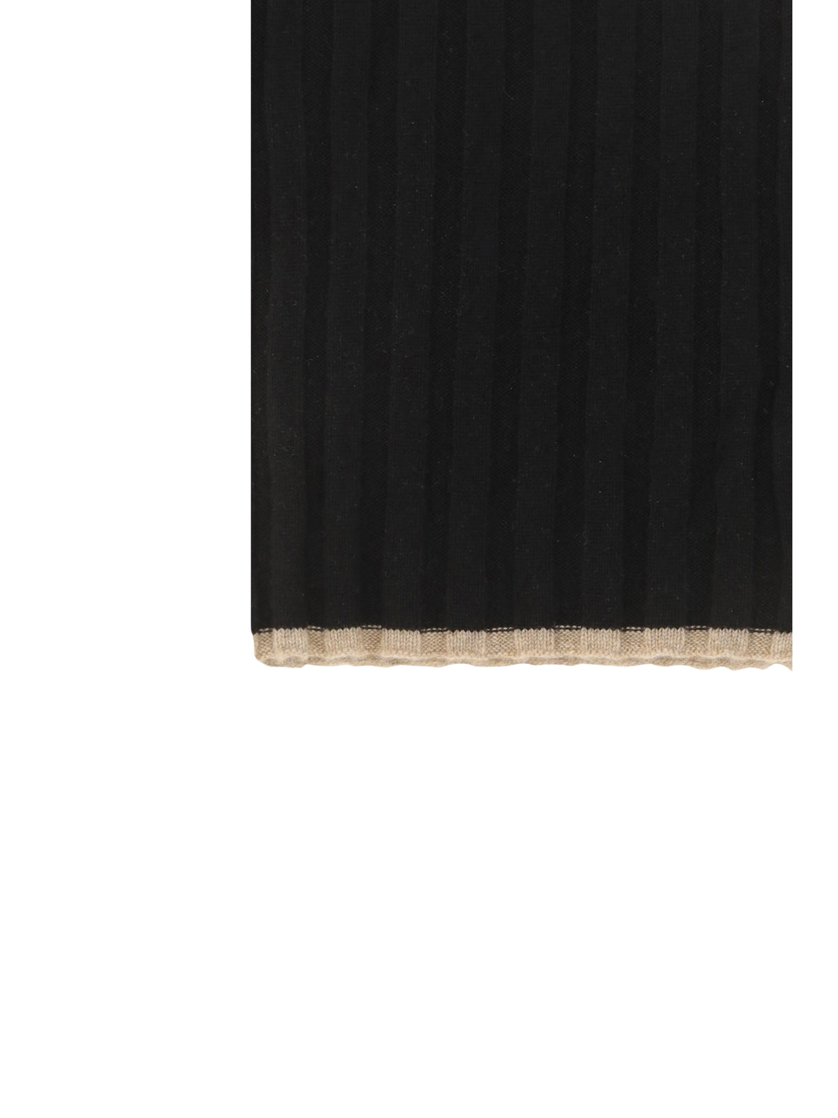Brunello Cucinelli Cashmere Scarf - Nero+Brown