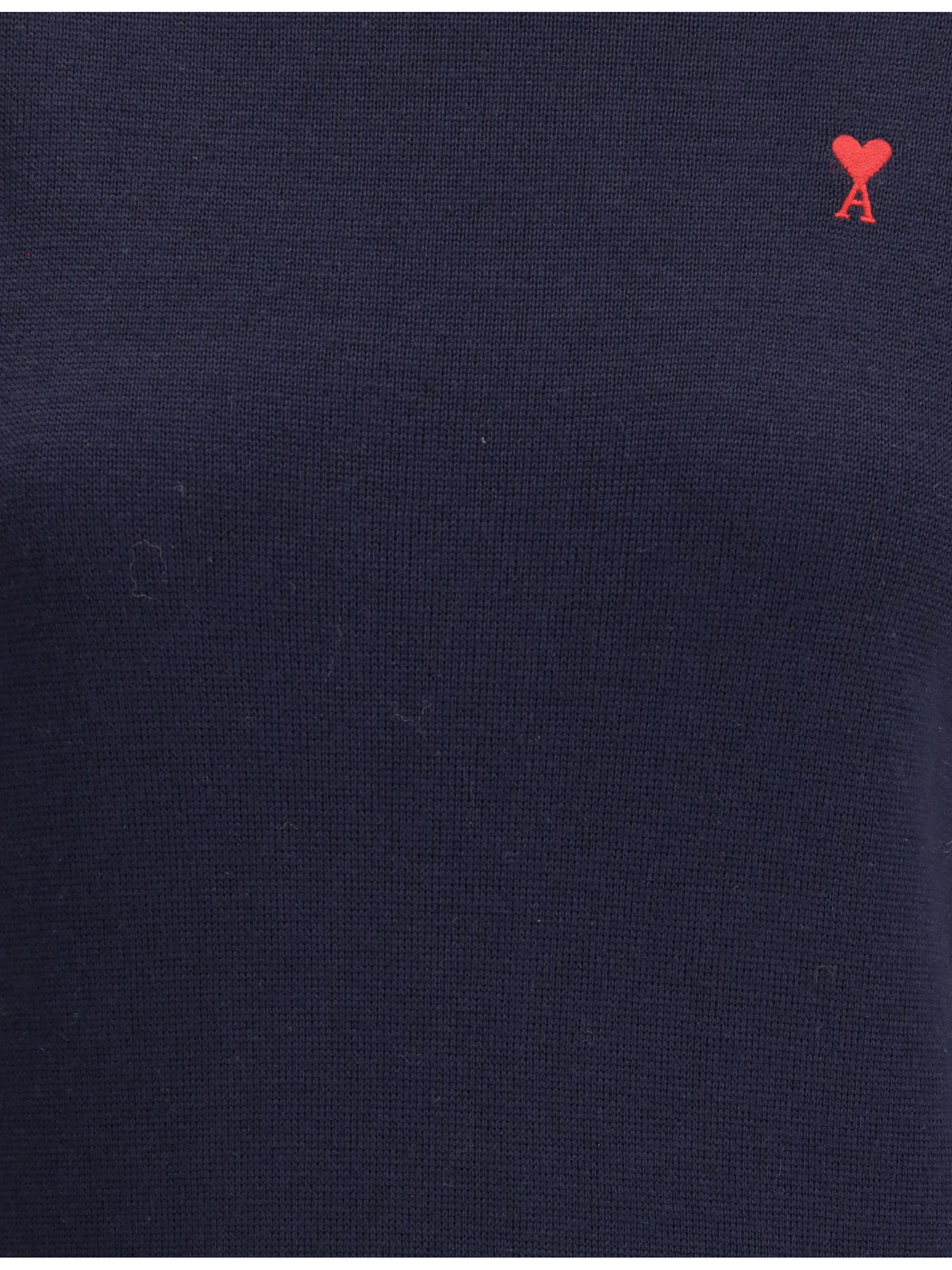 Ami Paris Ami De Coeur turtleneck Sweater - Marine/Rouge