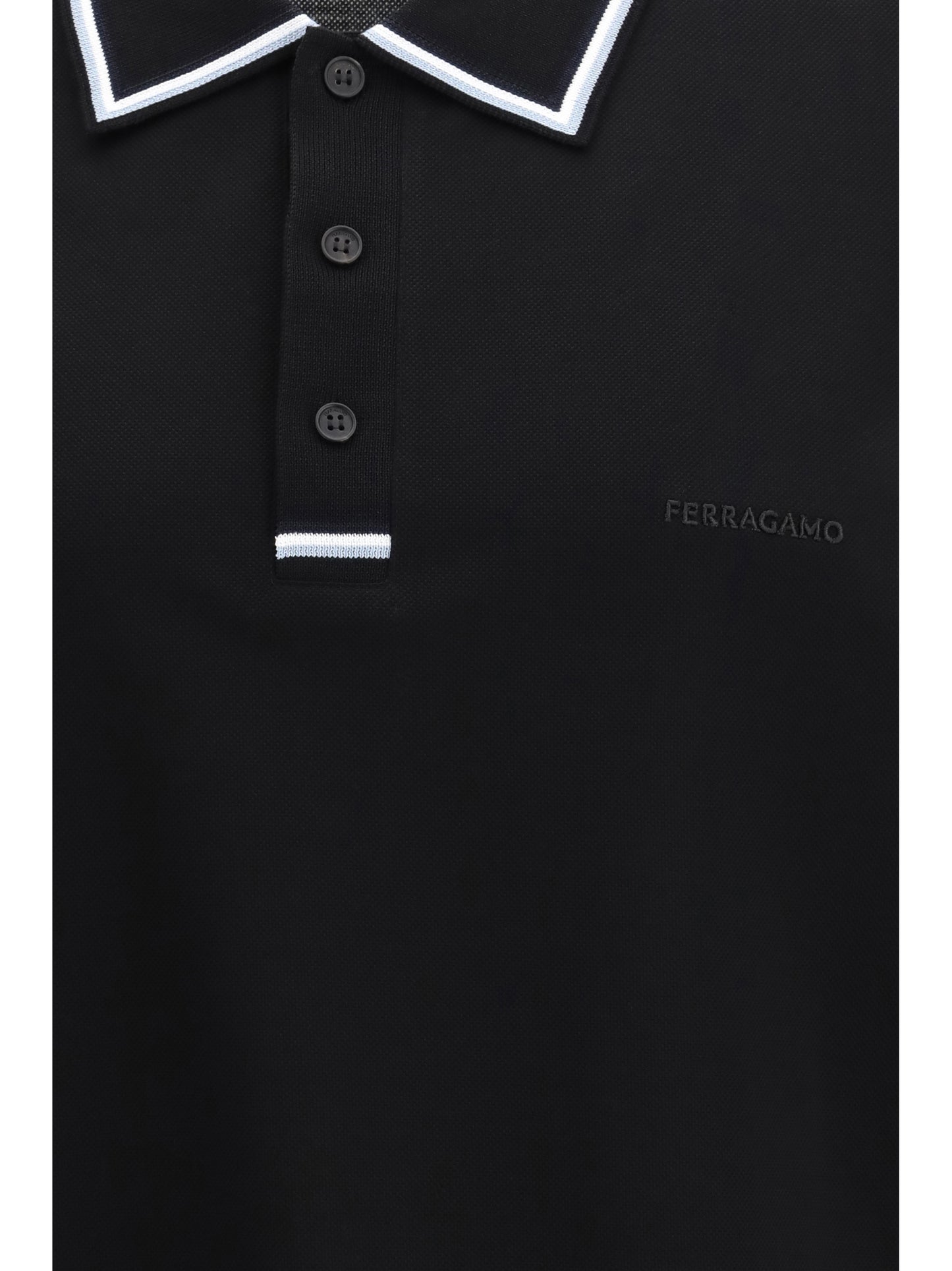 FERRAGAMO Stripe-detail Polo Shirt