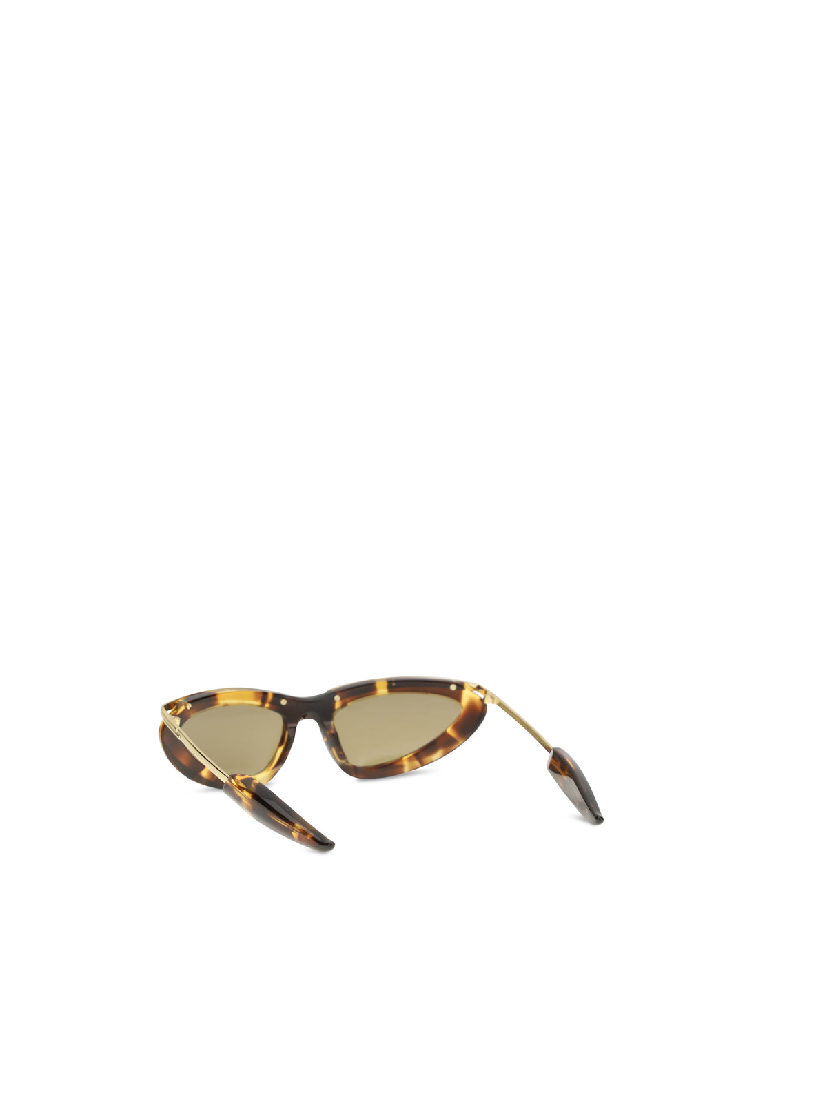 Bottega Veneta Prisma cat-eye Sunglasses - Havana-Gold-Brown