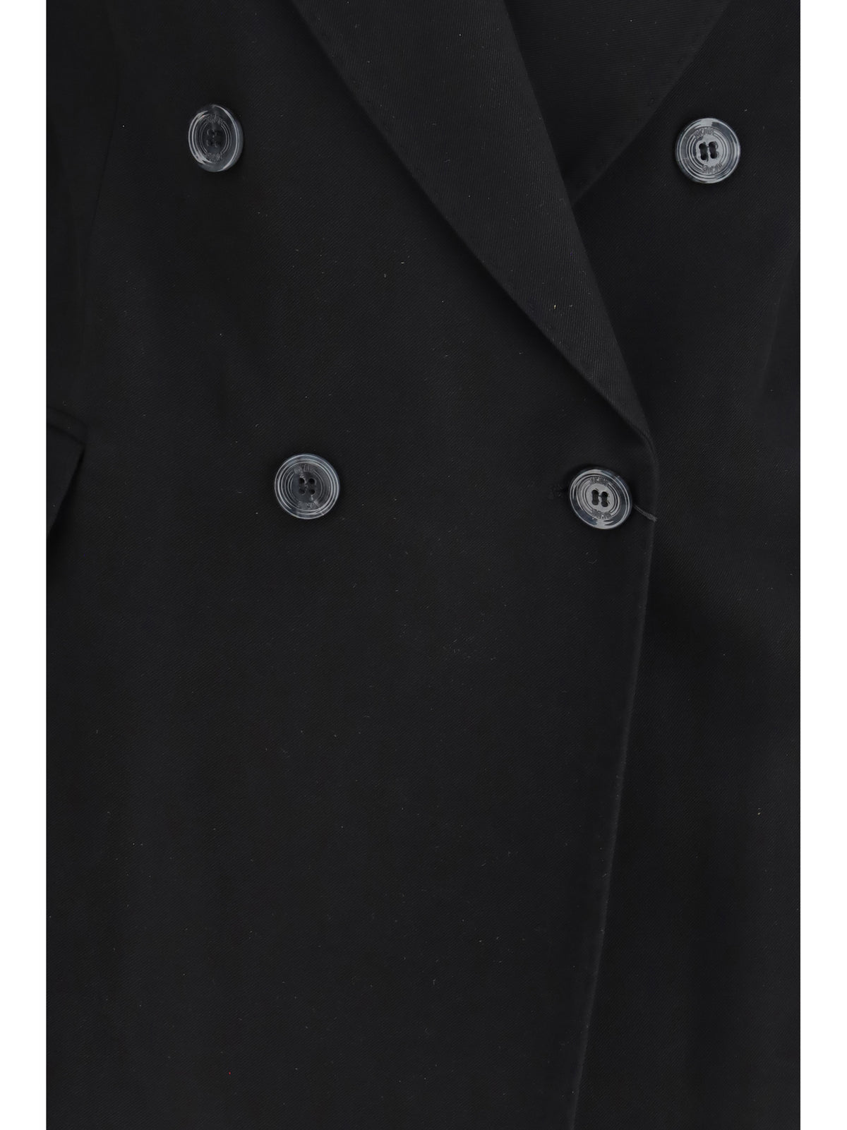 GCDS Double-breasted Blazer - Black/Black