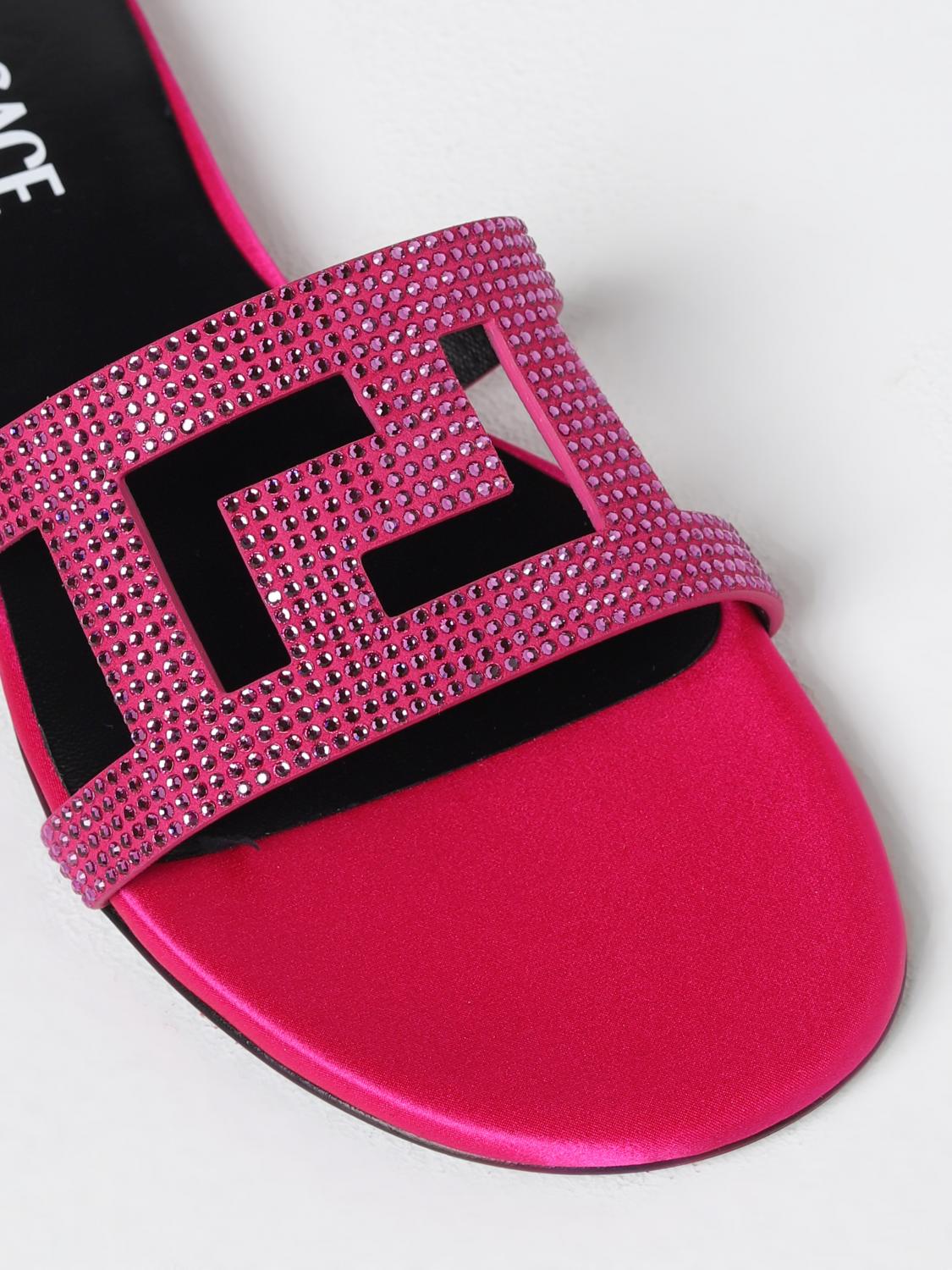 Versace Flat Sandals Woman Pink