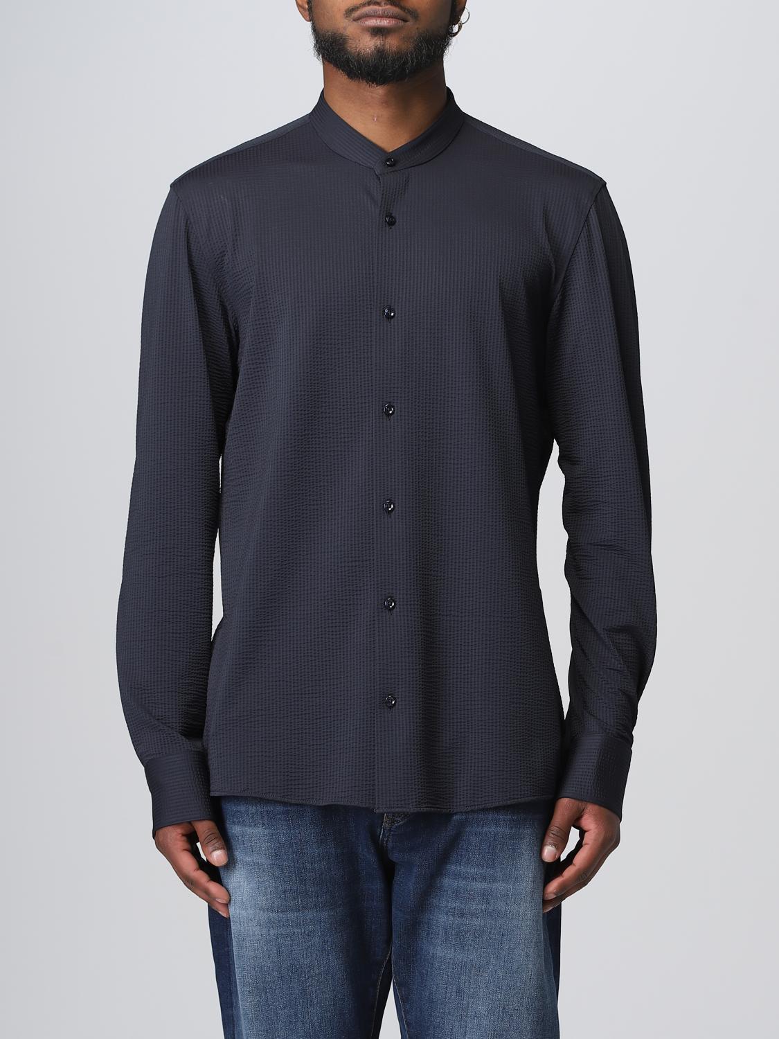 Boss Shirt Men Blue
