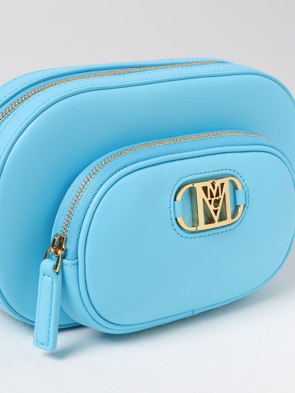 Mcm Mini Bag Woman Gnawed Blue