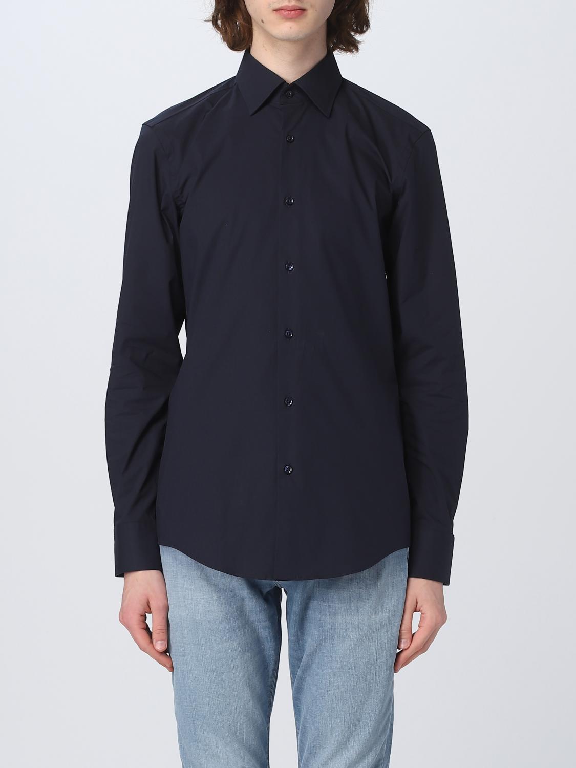Boss Shirt Men Blue