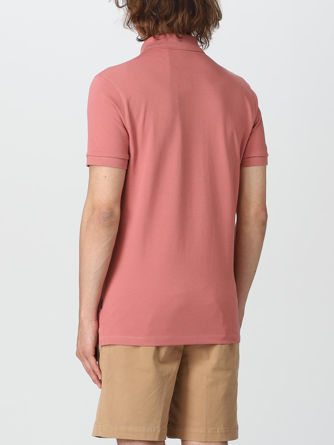 Boss Polo Shirt Men Pink