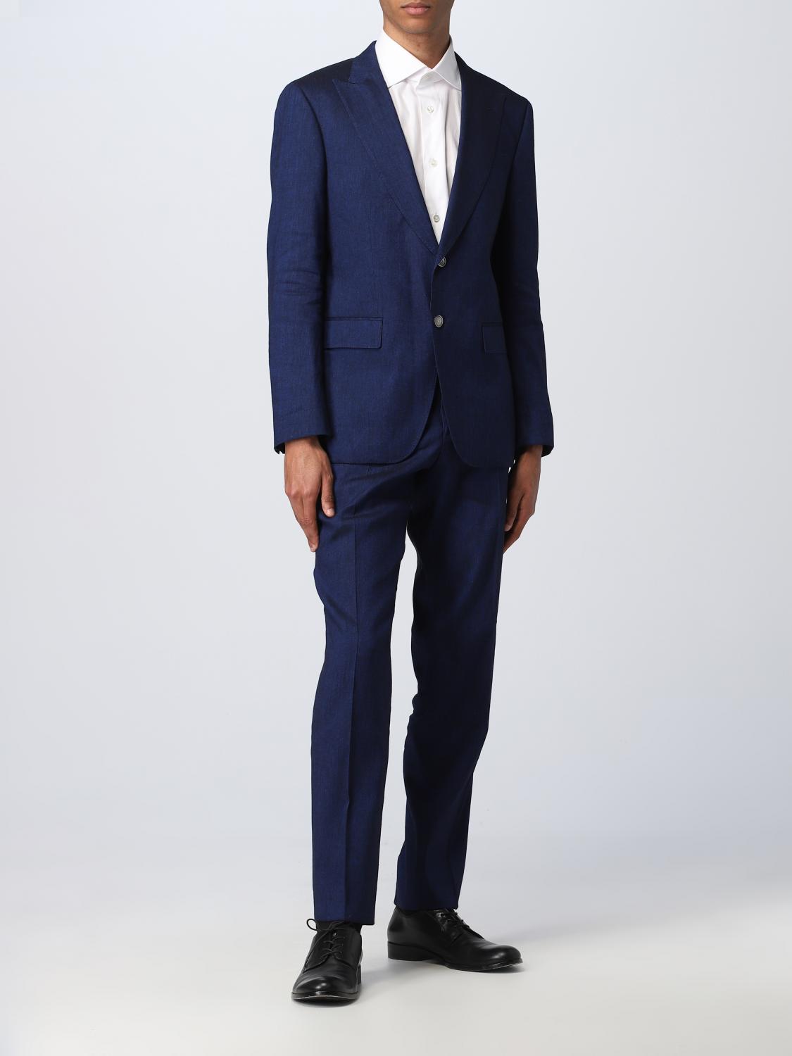 Boss Suit Men Blue