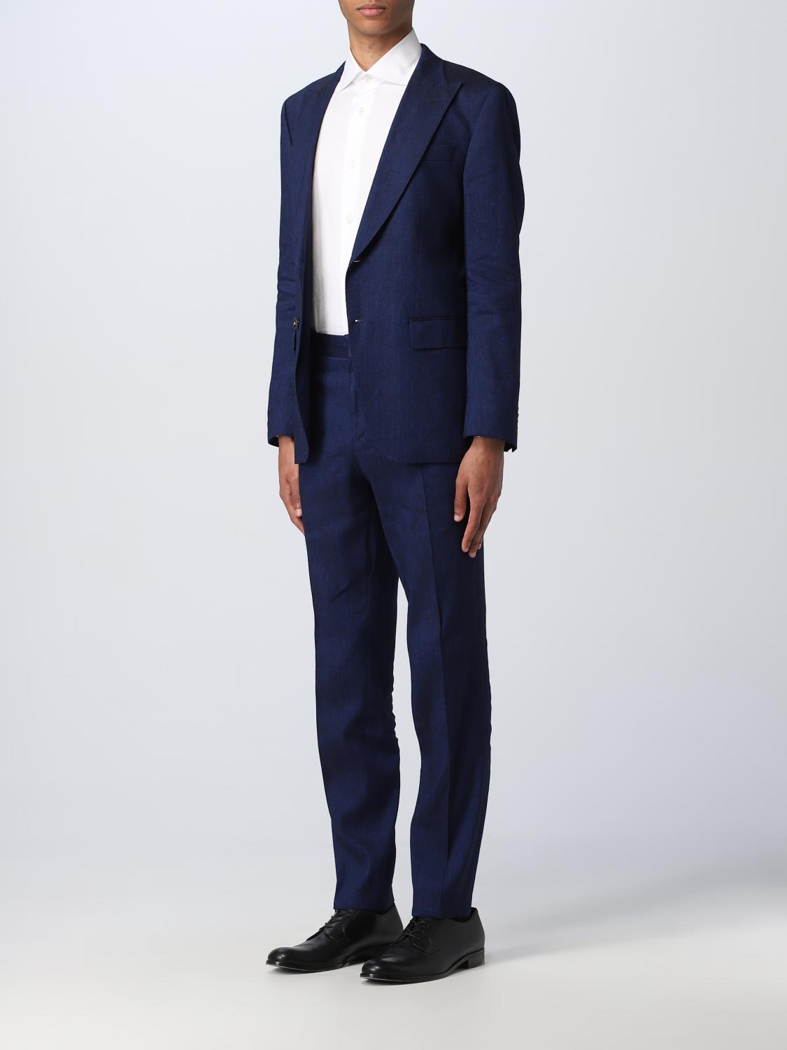 Boss Suit Men Blue