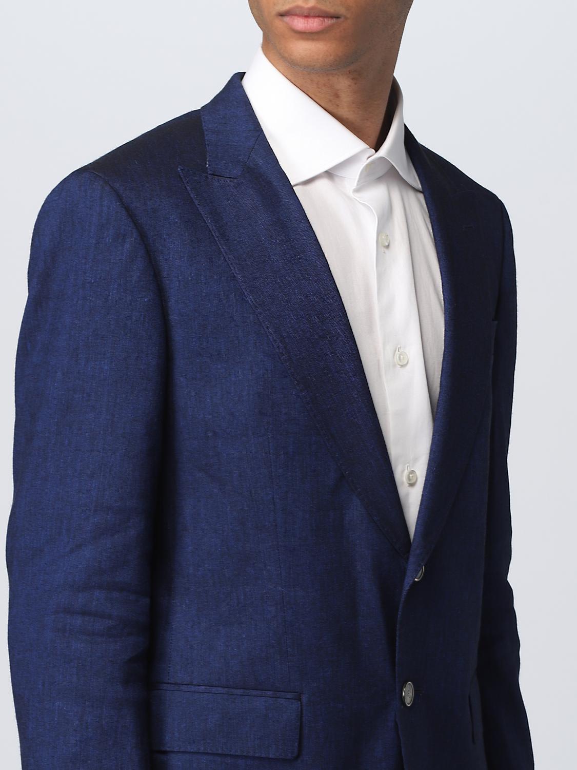 Boss Suit Men Blue