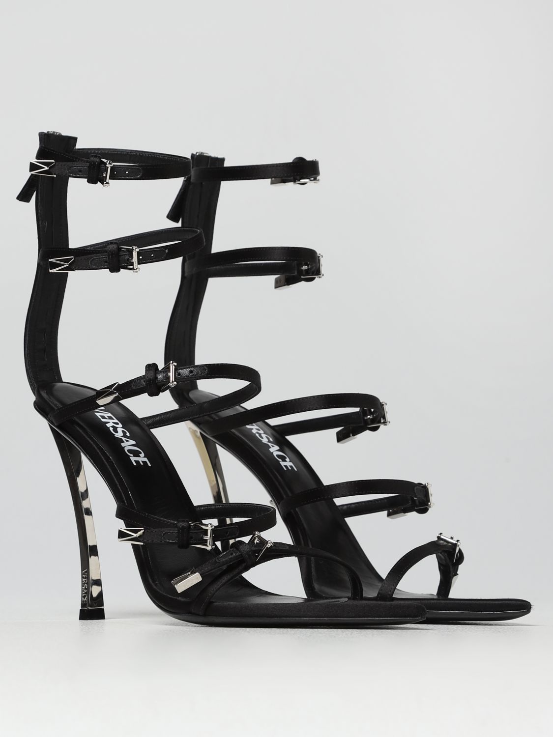 Versace Heeled Sandals Woman Black