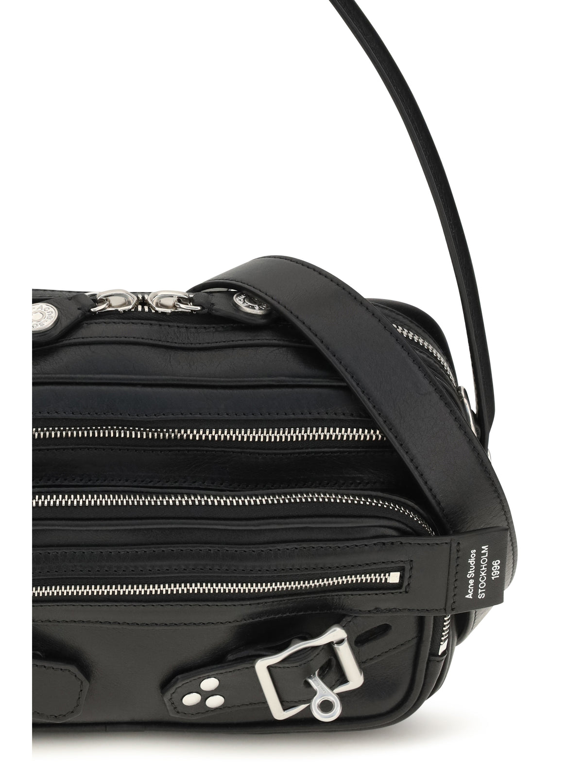 Acne Studios Camero Party Belts Shoulder Bag - Black
