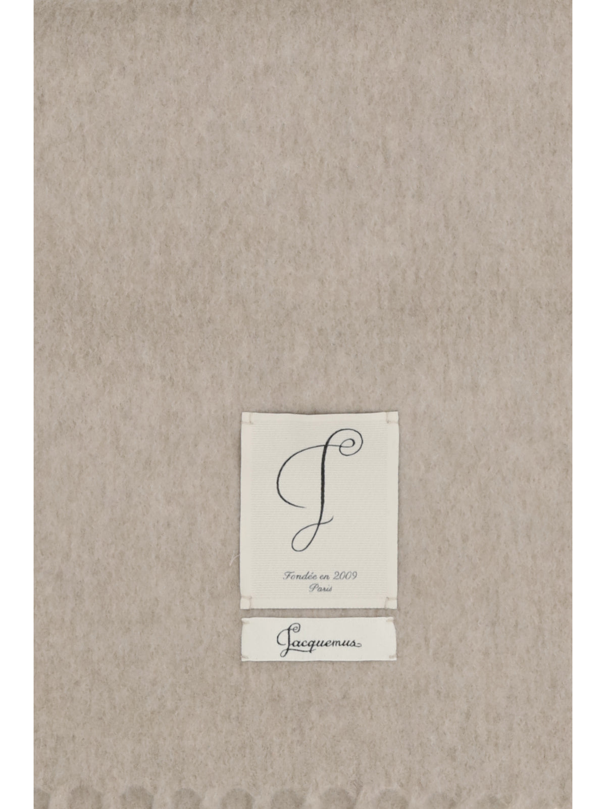 Jacquemus Cavallo fringed Scarf - Beige