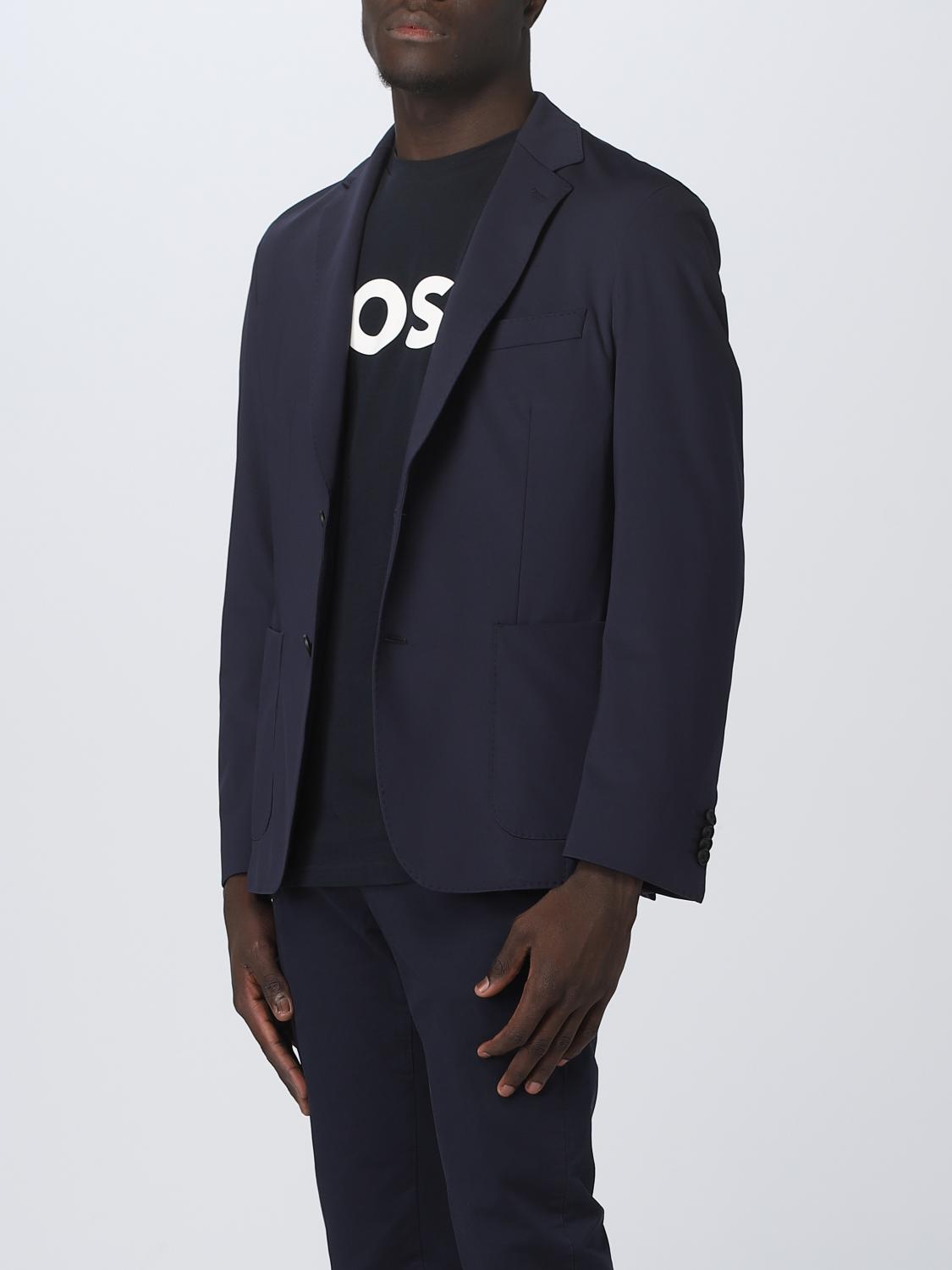 Boss Jacket Men Blue
