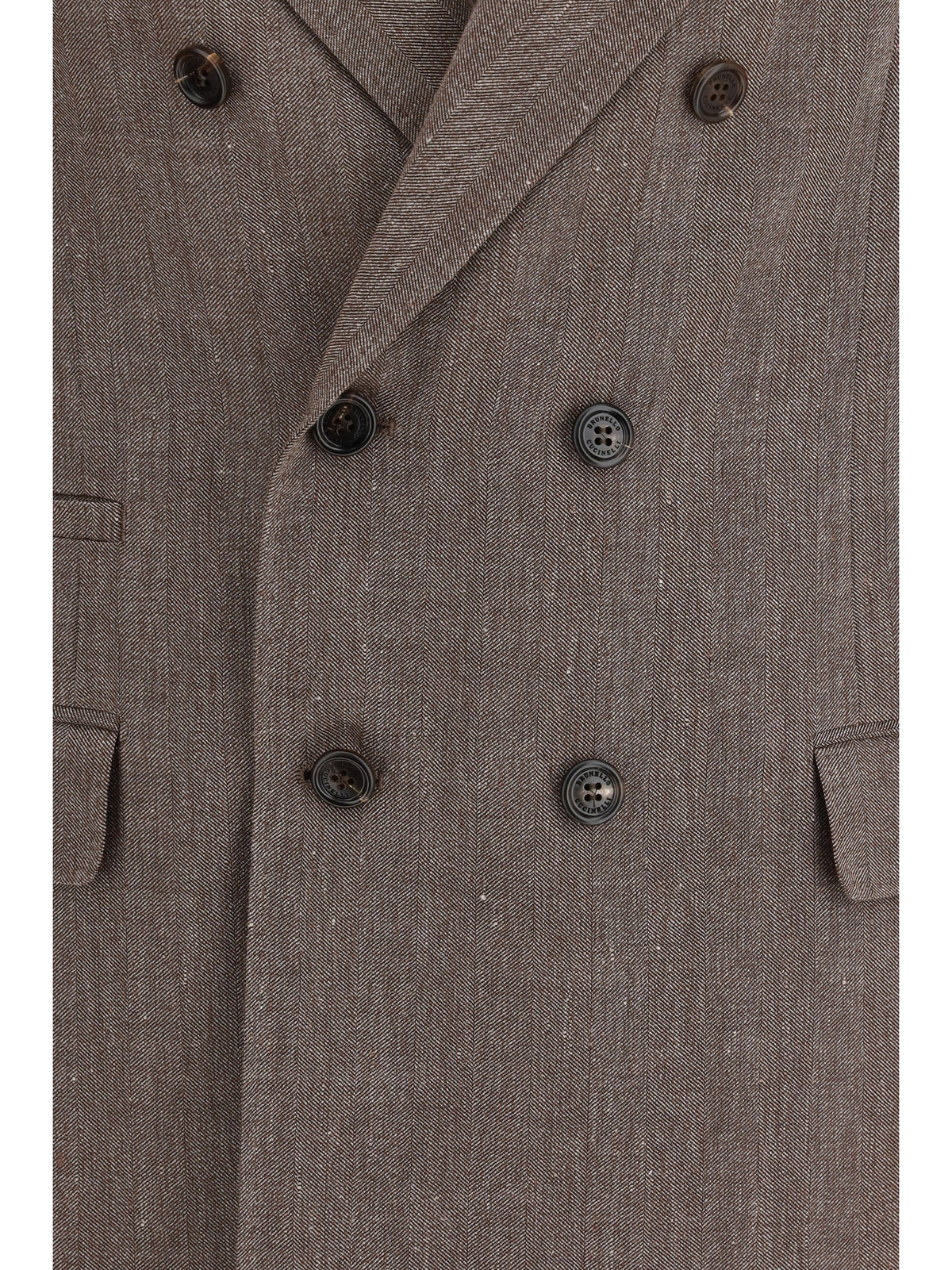 Brunello Cucinelli Double-breasted tailored Jacket - Hazelnut