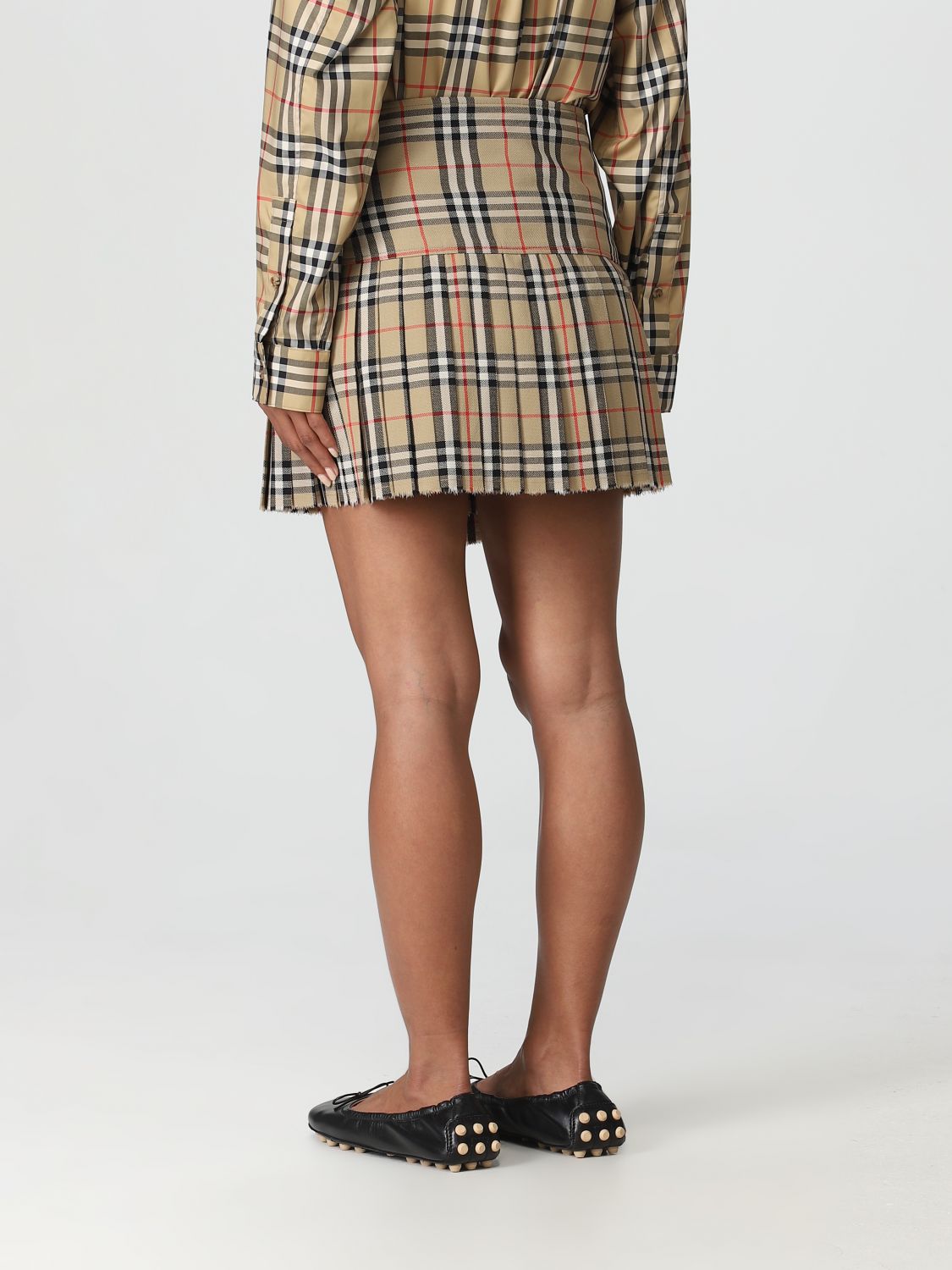 Burberry Skirt Woman Beige