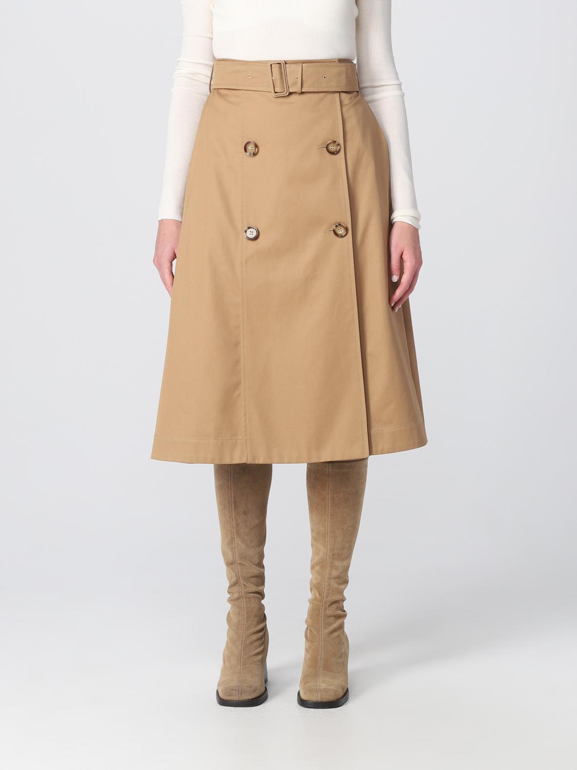 Burberry Skirt Woman Beige