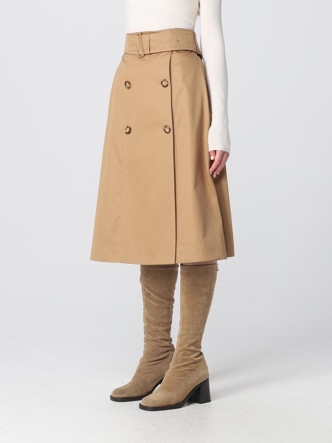 Burberry Skirt Woman Beige