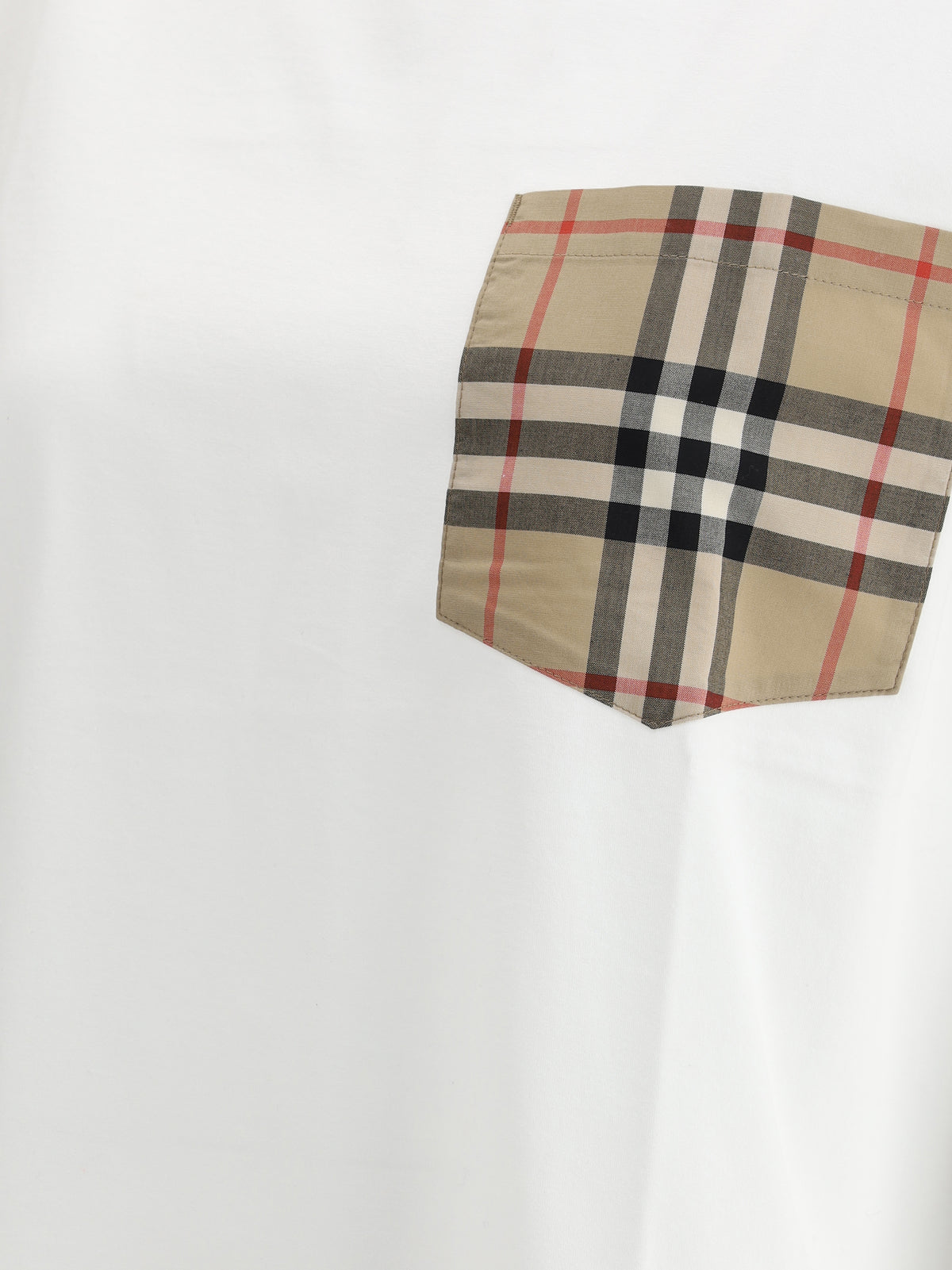 Burberry Archive Check pocket T-shirt - White