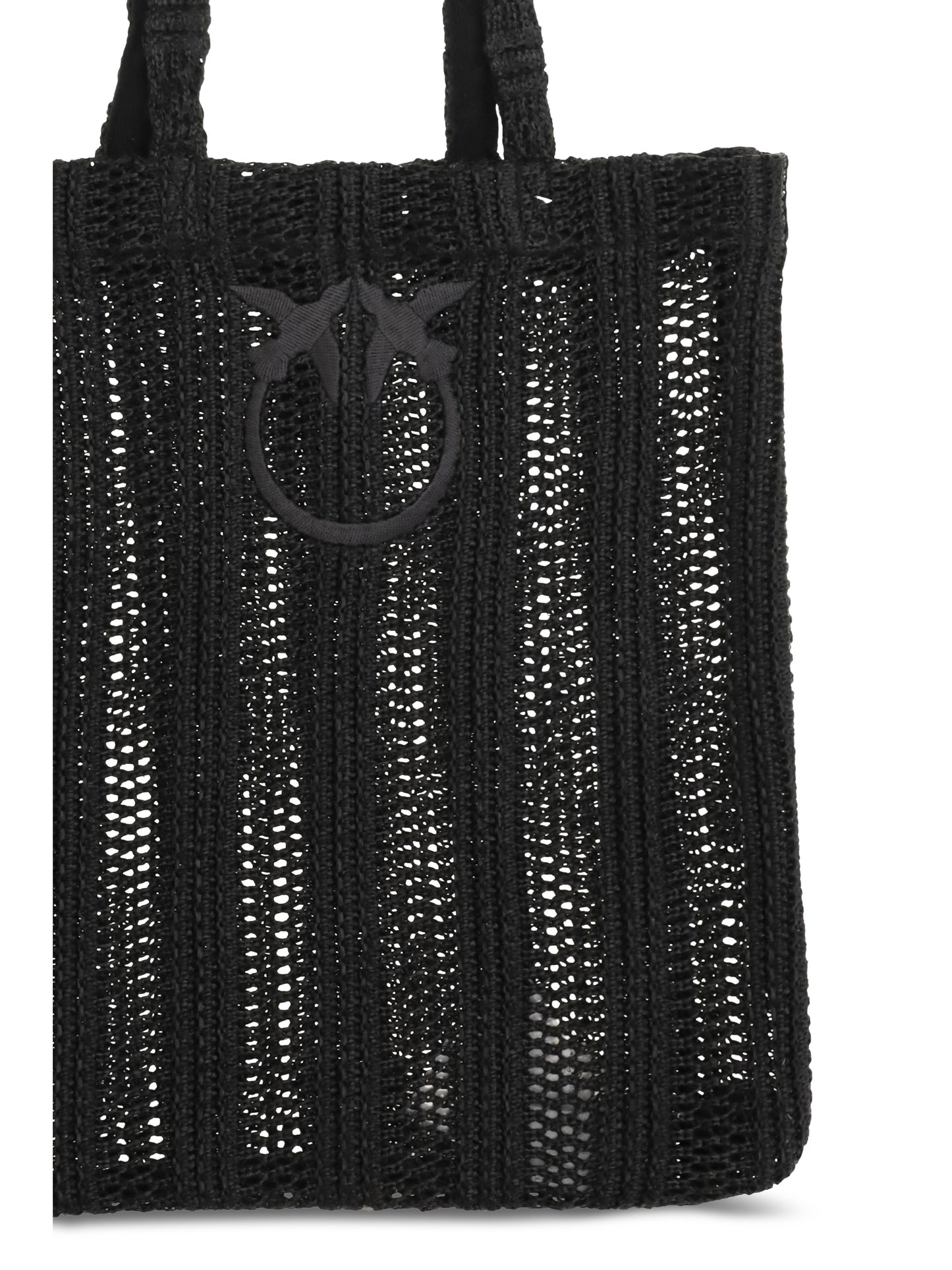 PINKO Medium Easy Tote Bag in raffia