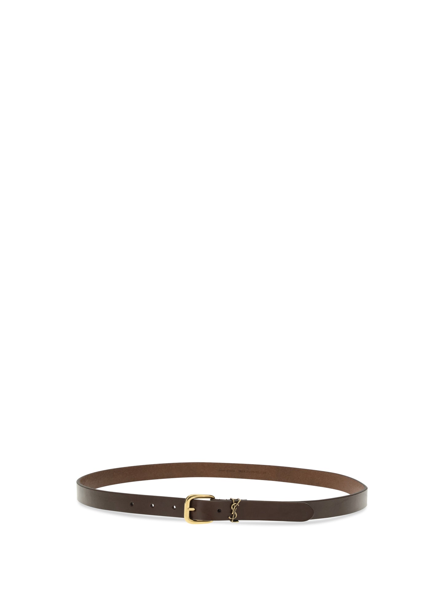 SAINT LAURENT Cassandre rectangular Buckle Belt