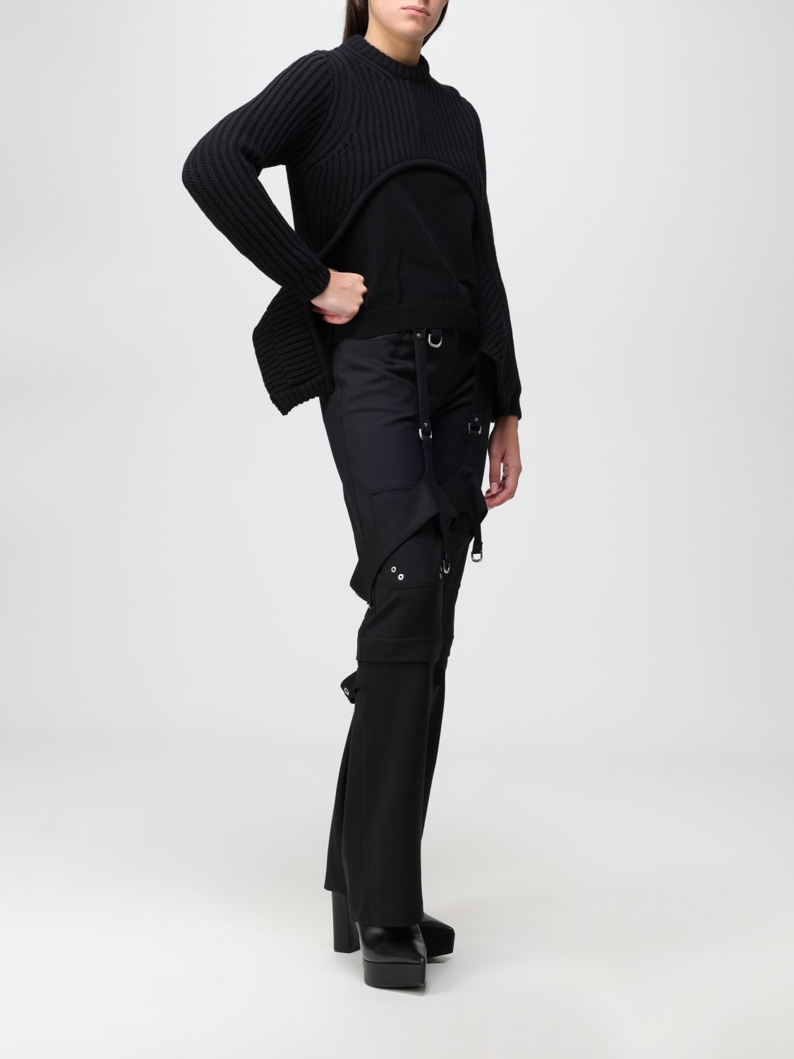 Off White Sweater Woman Black