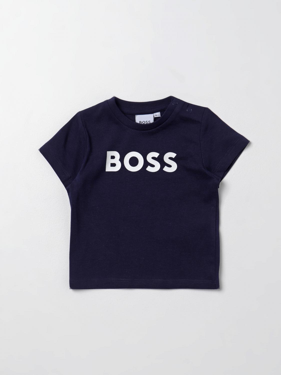 Boss T Shirt Kids Blue