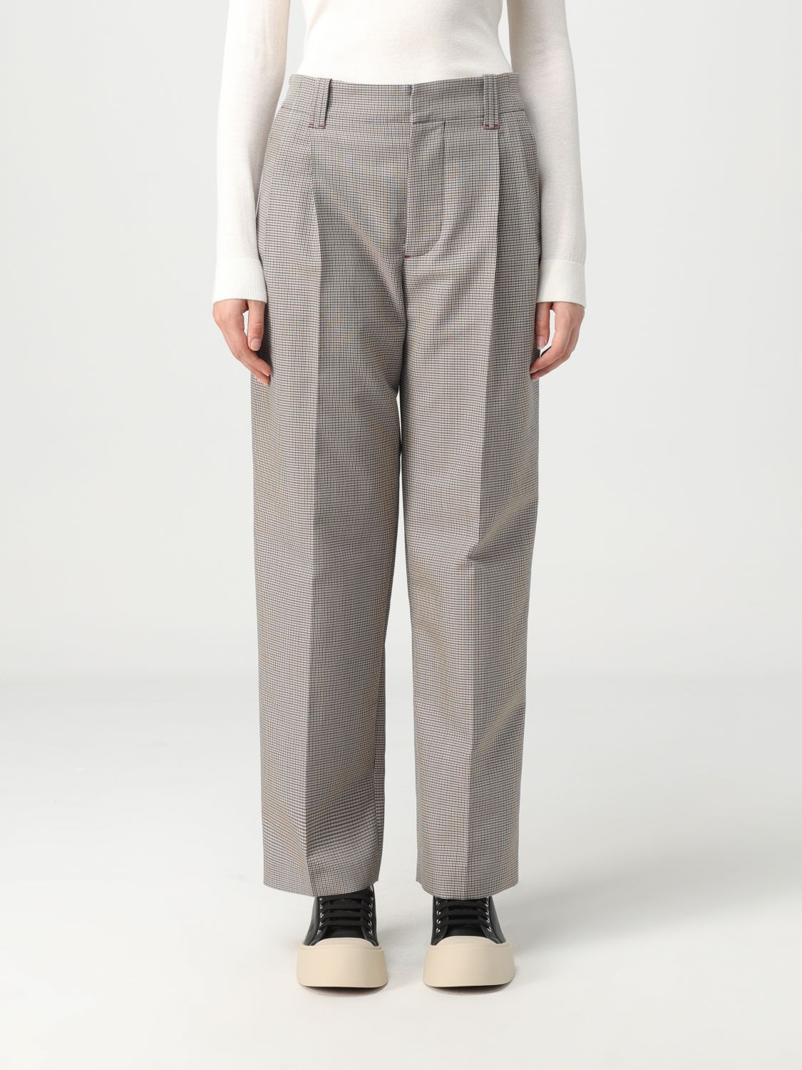 Marni Pants Woman Burgundy