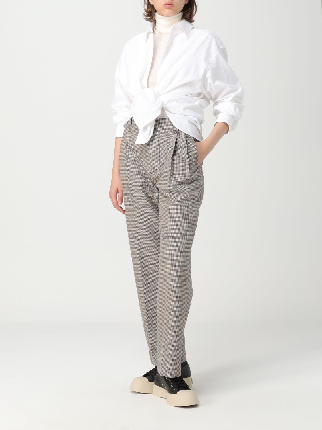 Marni Pants Woman Burgundy