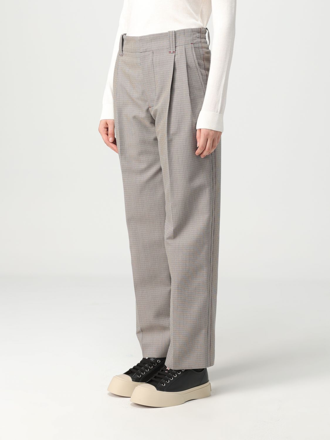 Marni Pants Woman Burgundy