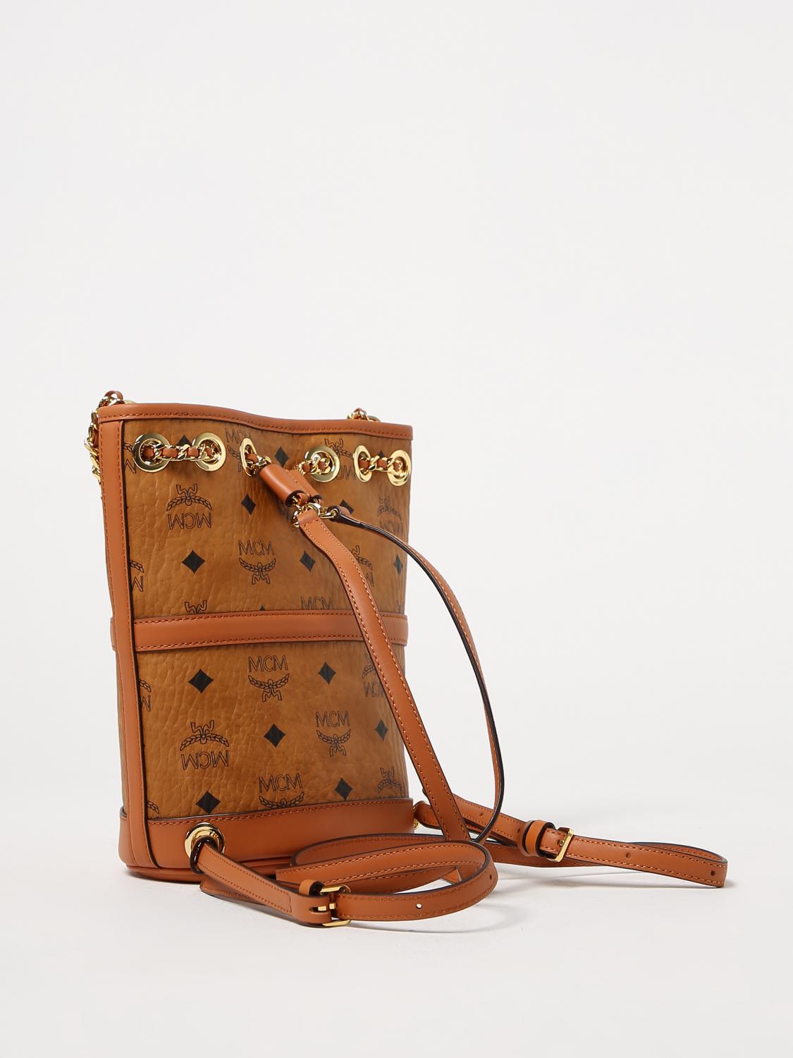 Mcm Backpack Woman Camel