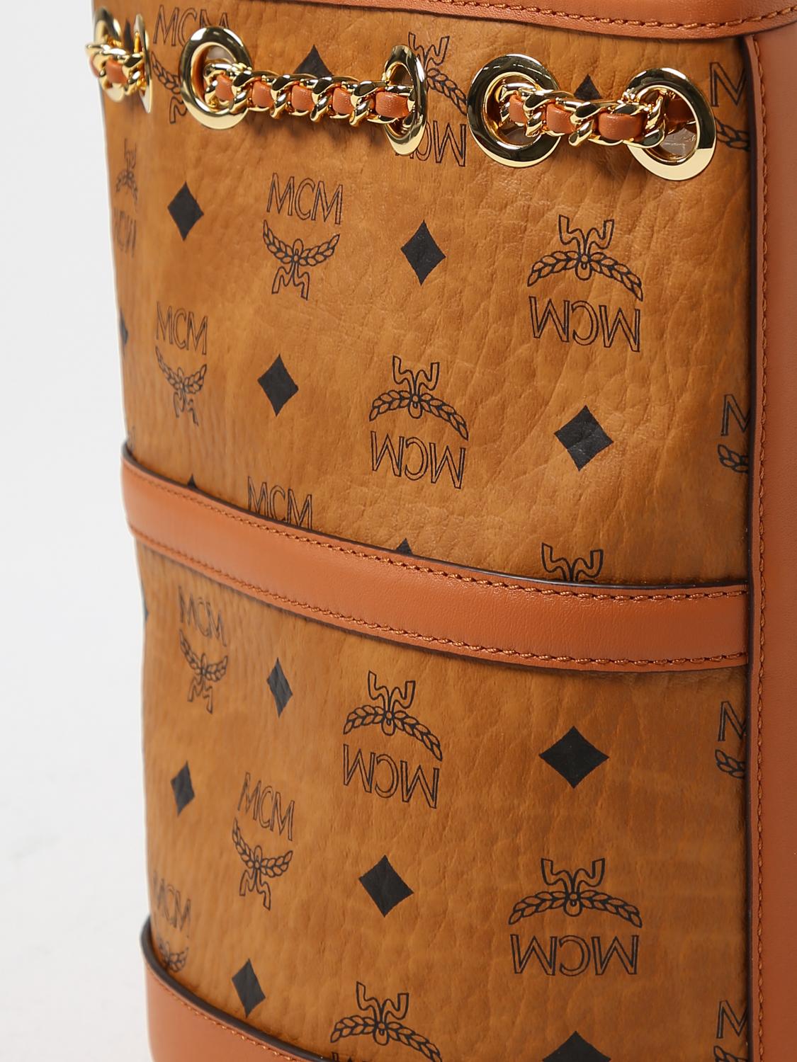 Mcm Backpack Woman Camel