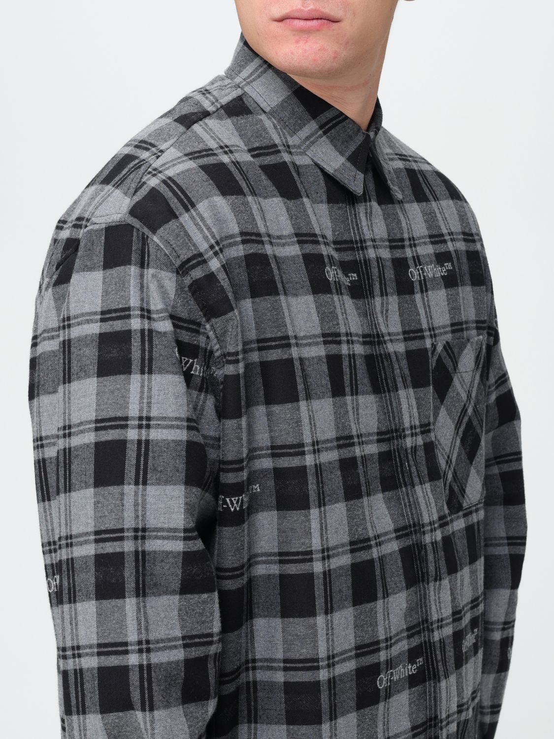 Off White Shirt Men Black